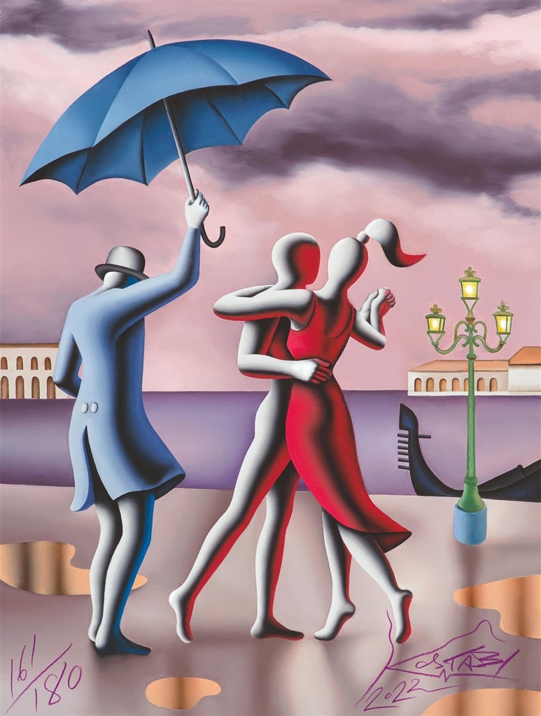Sérigraphie MARK KOSTABI « Perfection At Twilight » – 99x72 Cm – Édition New York – Neuf Parfait état