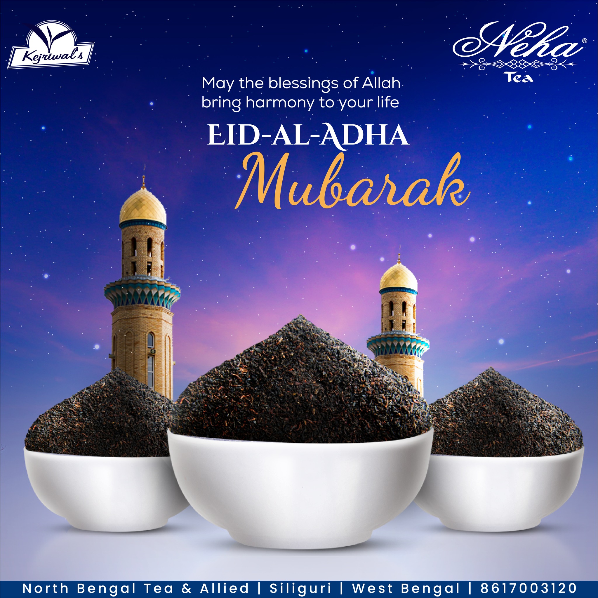 NEHA TEA - Eid-al-Adha Mubarak! May Allah show his divine...