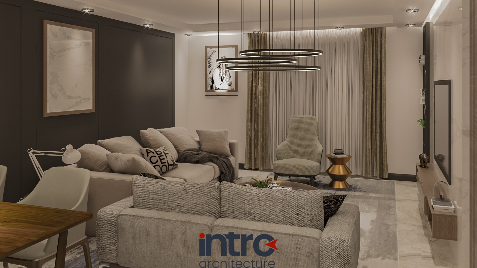 Black Interior Design Projekt... - Intro Architecture