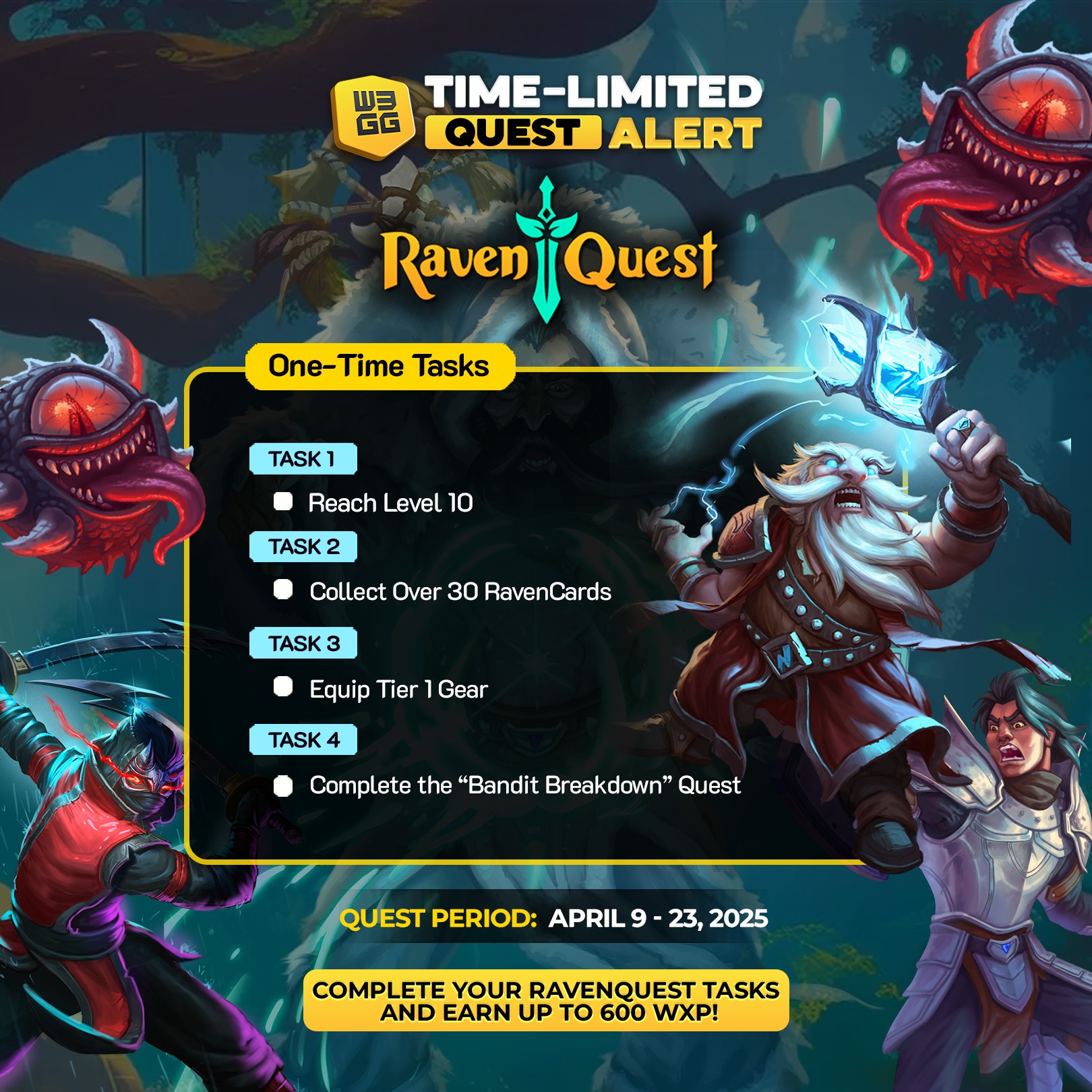 W3GG - 🚨 New Limited-Time Quest with RavenQuest just... | Facebook