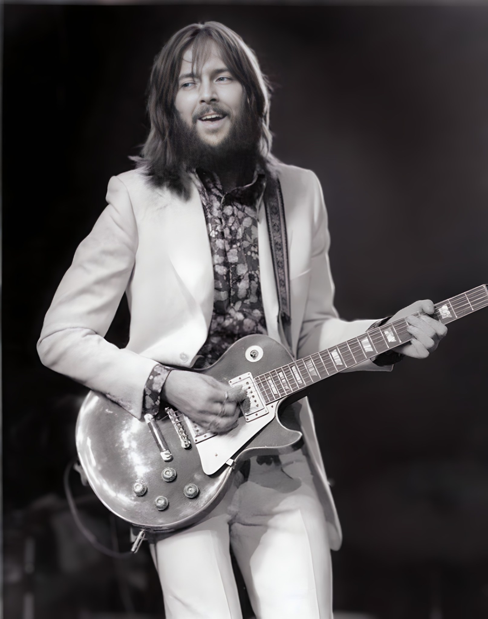 Eric Clapton photographed performing at the Nassau Coliseum in