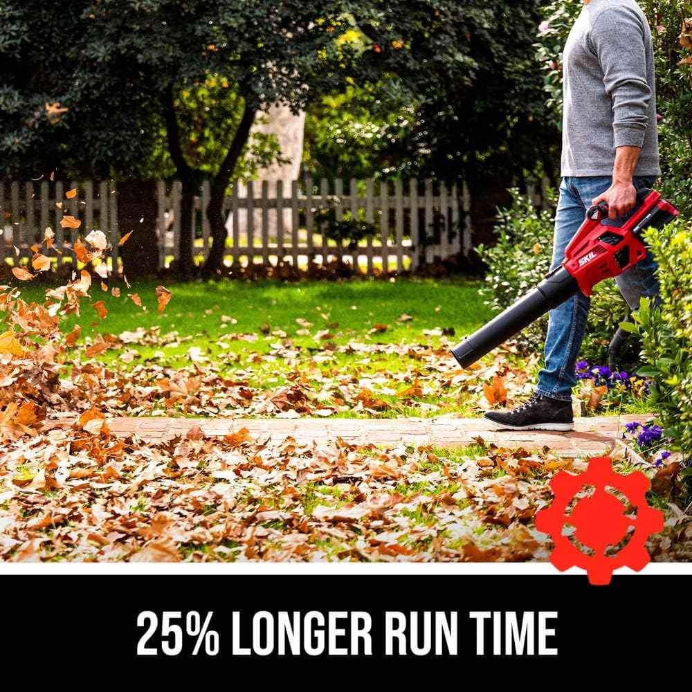 SKIL PWR CORE 40 Brushless 40V 530 CFM Cordless Leaf Blower Kit - Leaf ...