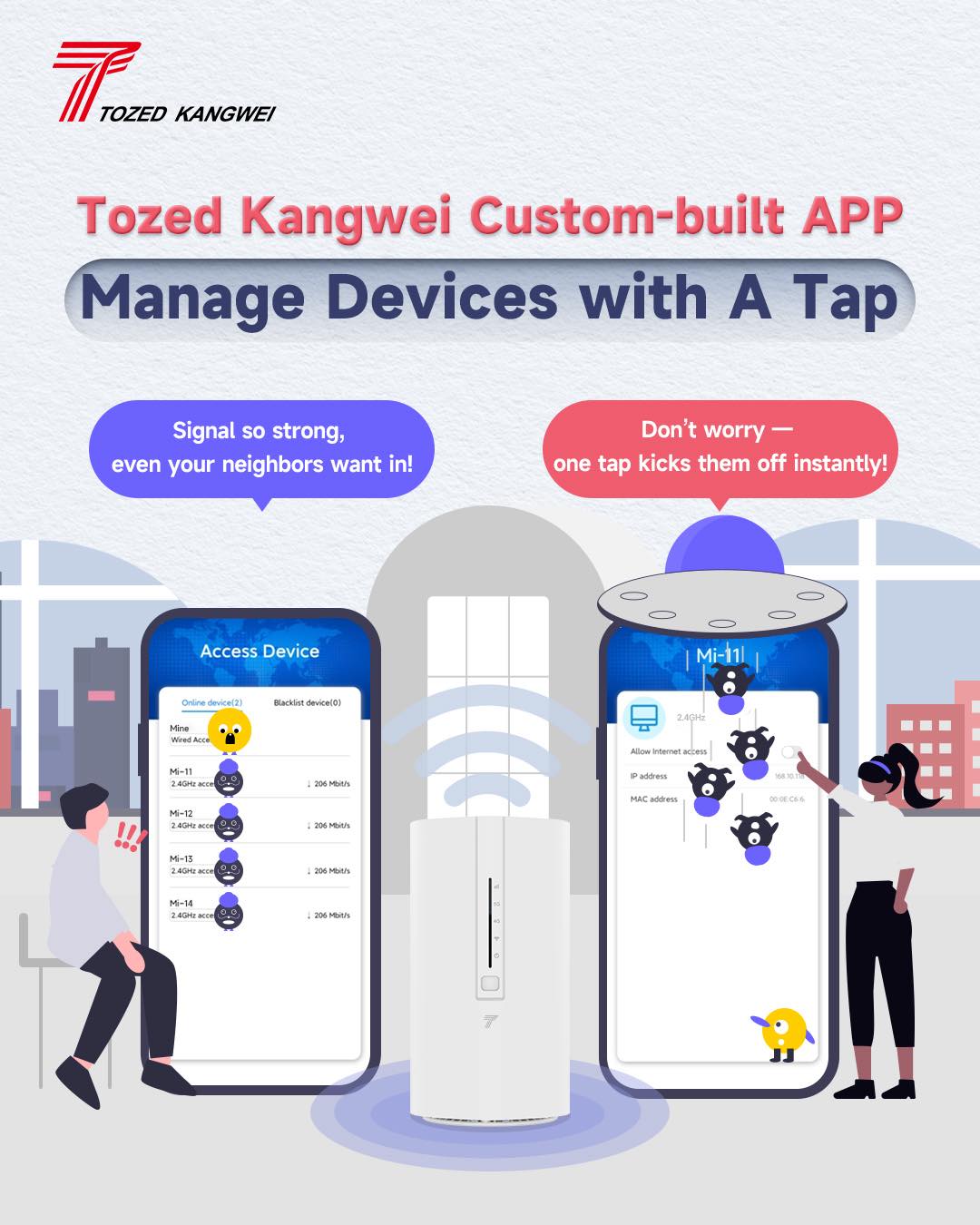 Tozed - #TozedKangwei Custom-Built App features 