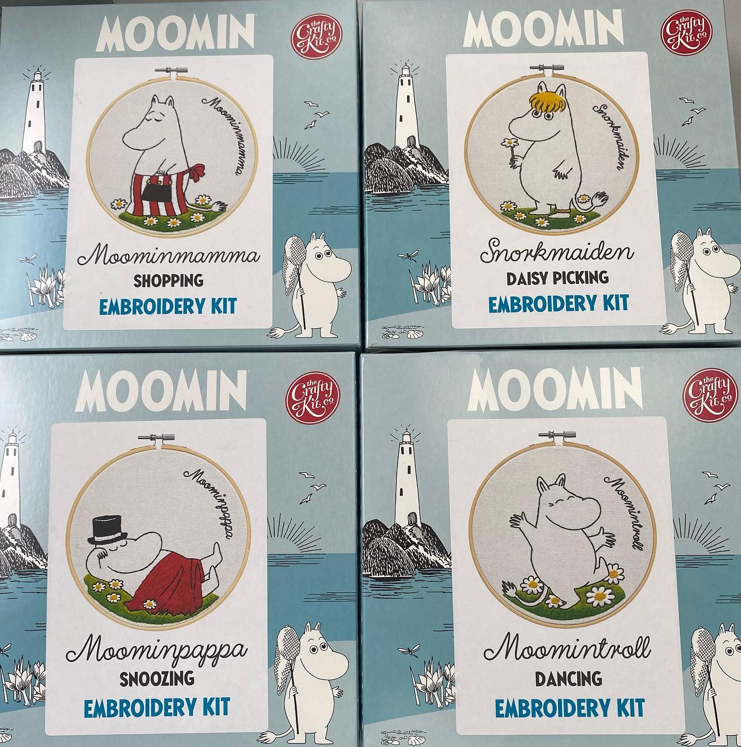 Stitch a Moomin-ous scene with our Moomin Cross-Stitch Kits 
