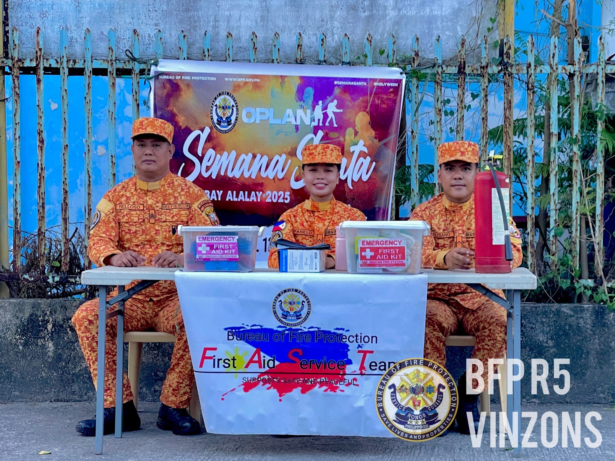 BFP R5 Vinzons - 📍13 APRIL 2025 🔥 Oplan Semana Santa:... | Facebook