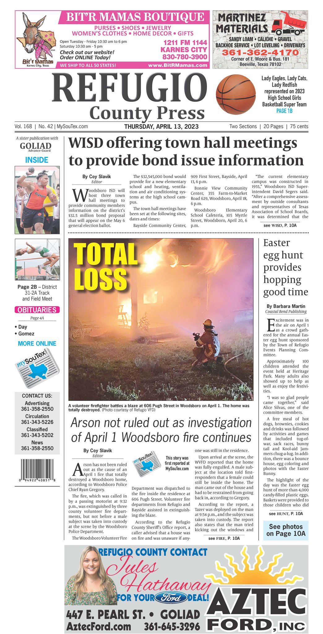 This week's edition of the Refugio... - Refugio County Press | Facebook