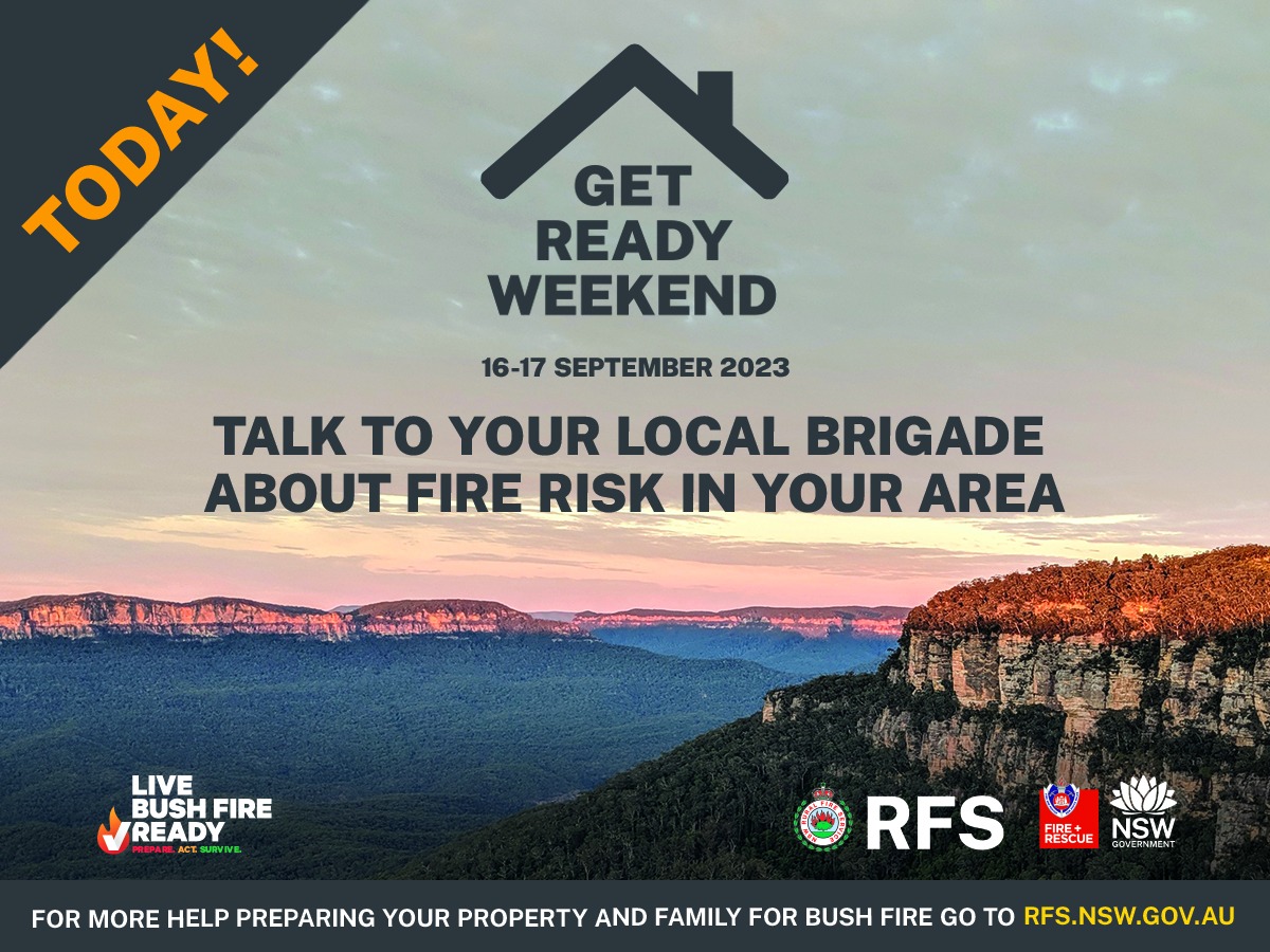 NSW - Get Ready Weekend commences today! Come down and visit your local ...
