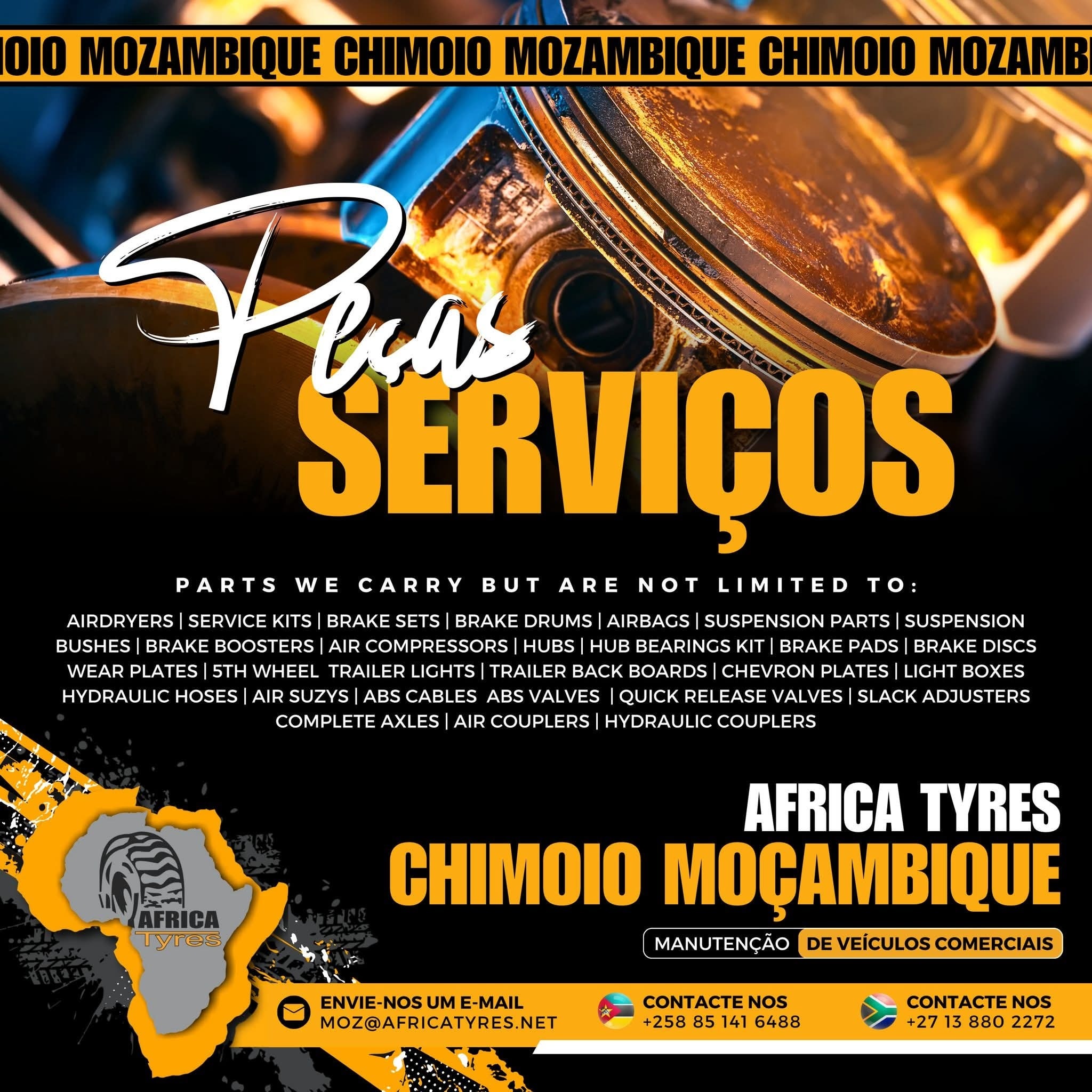 SA - #fblifestyle #sponsored Africa Tyres Chimoio 24/7 ⚙️🚛 Reinforced ...