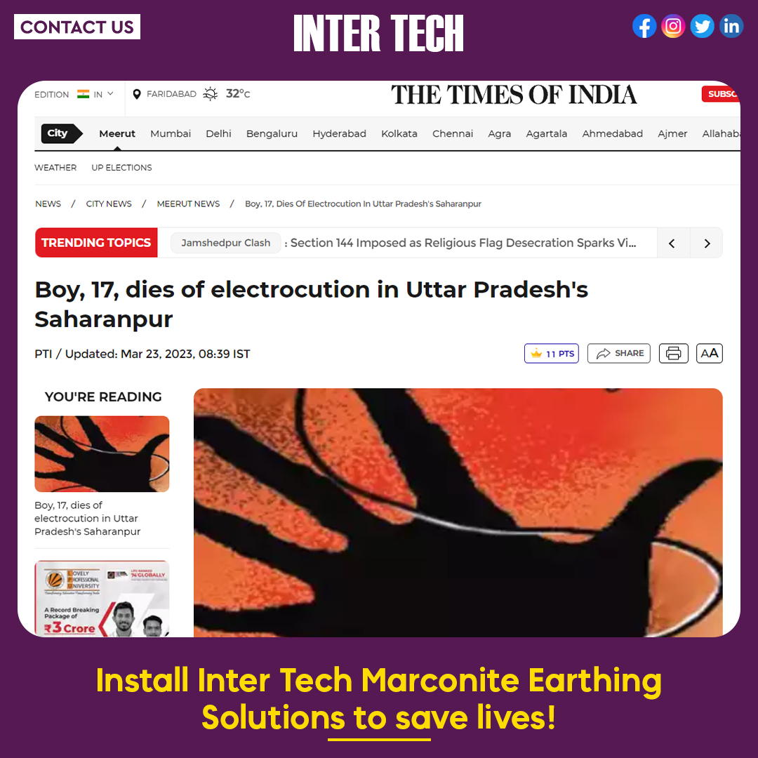 Inter Tech - 🦺 Earthing is a method of protecting yourself...
