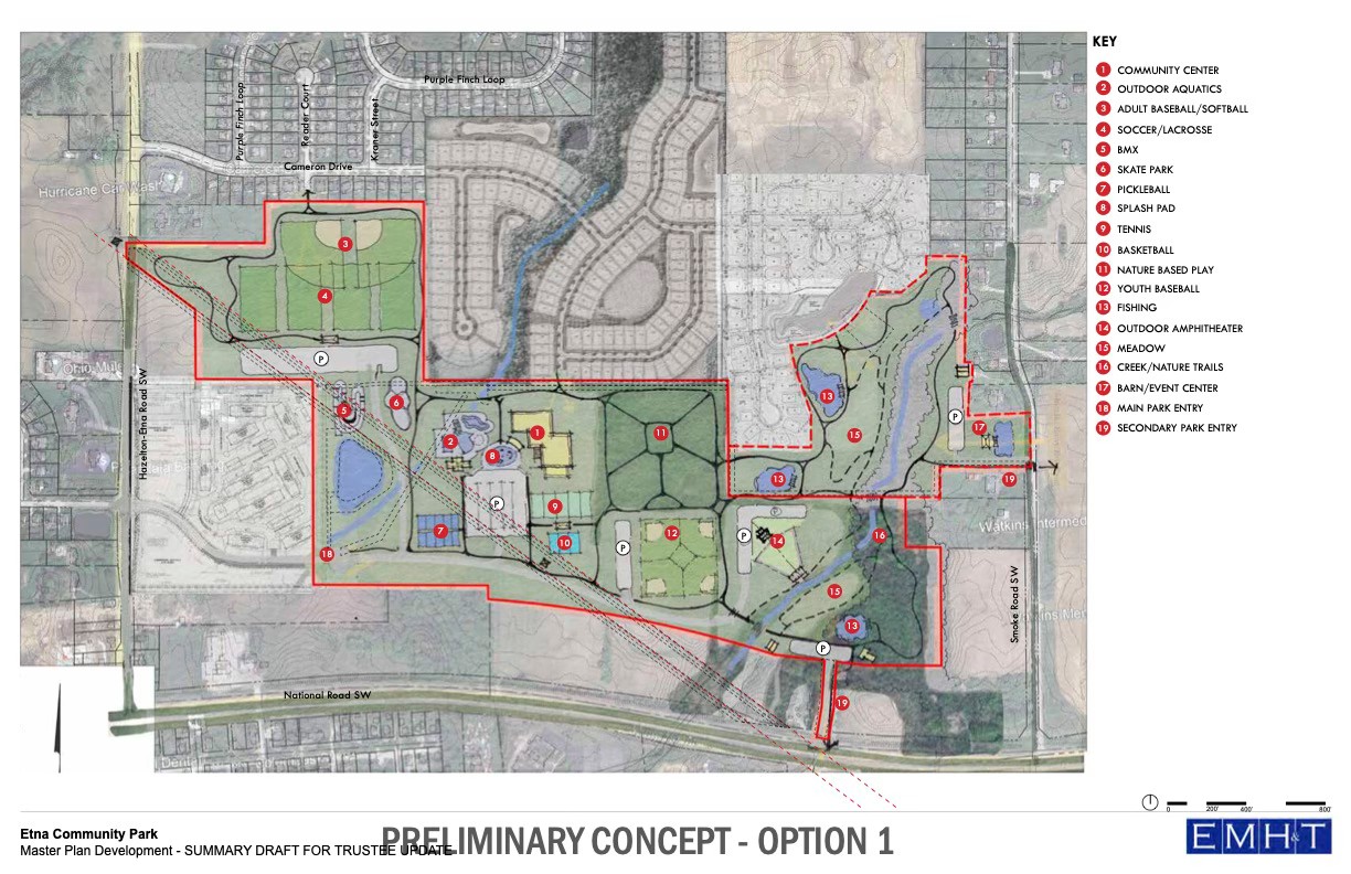 Etna Community | Two conceptual options for Etna's new 117-acre park ...