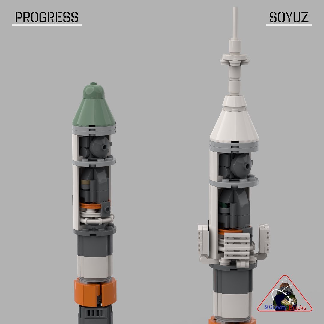 I made the Soyuz fit! The R-7 is not my design. The Soyuz and