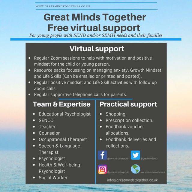 Our FREE virtual programme is now... - Great Minds Together