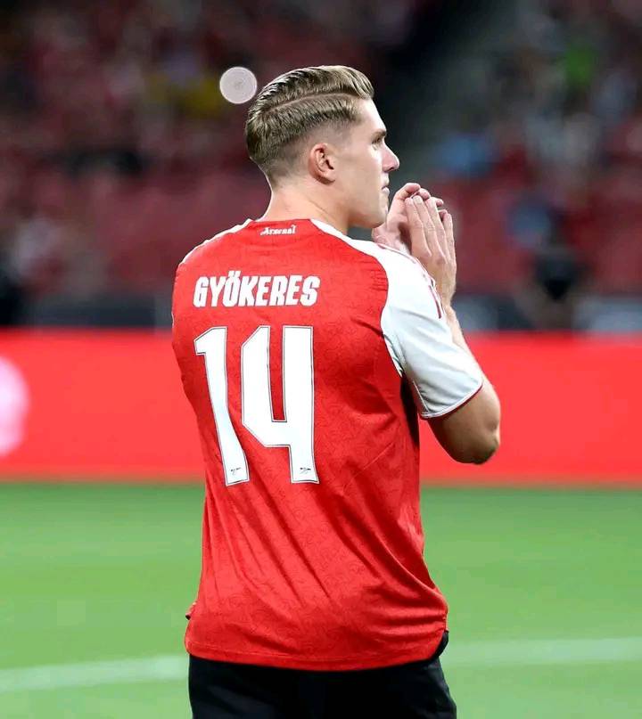 Shirt sales for Viktor Gyokeres #14 have broken the Arsenal's club
