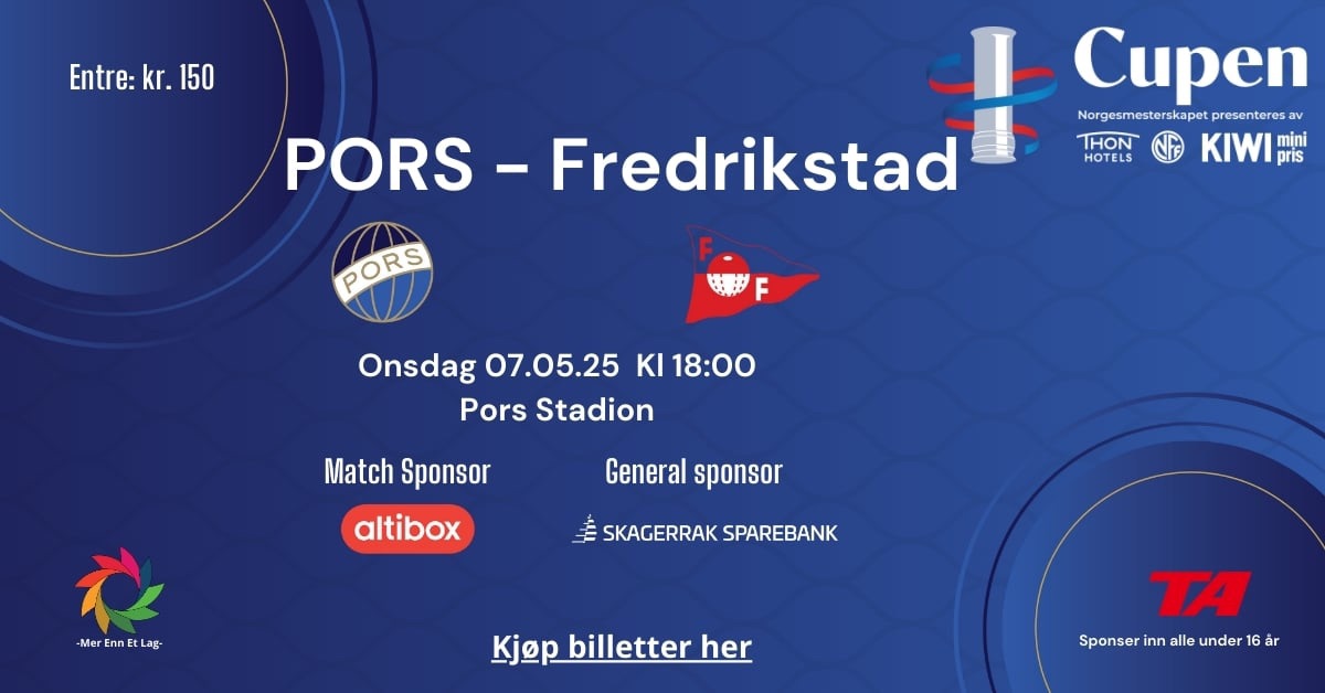 Pors - Fredrikstad - Supportervors 3. runde i NM på Kroa Vest
