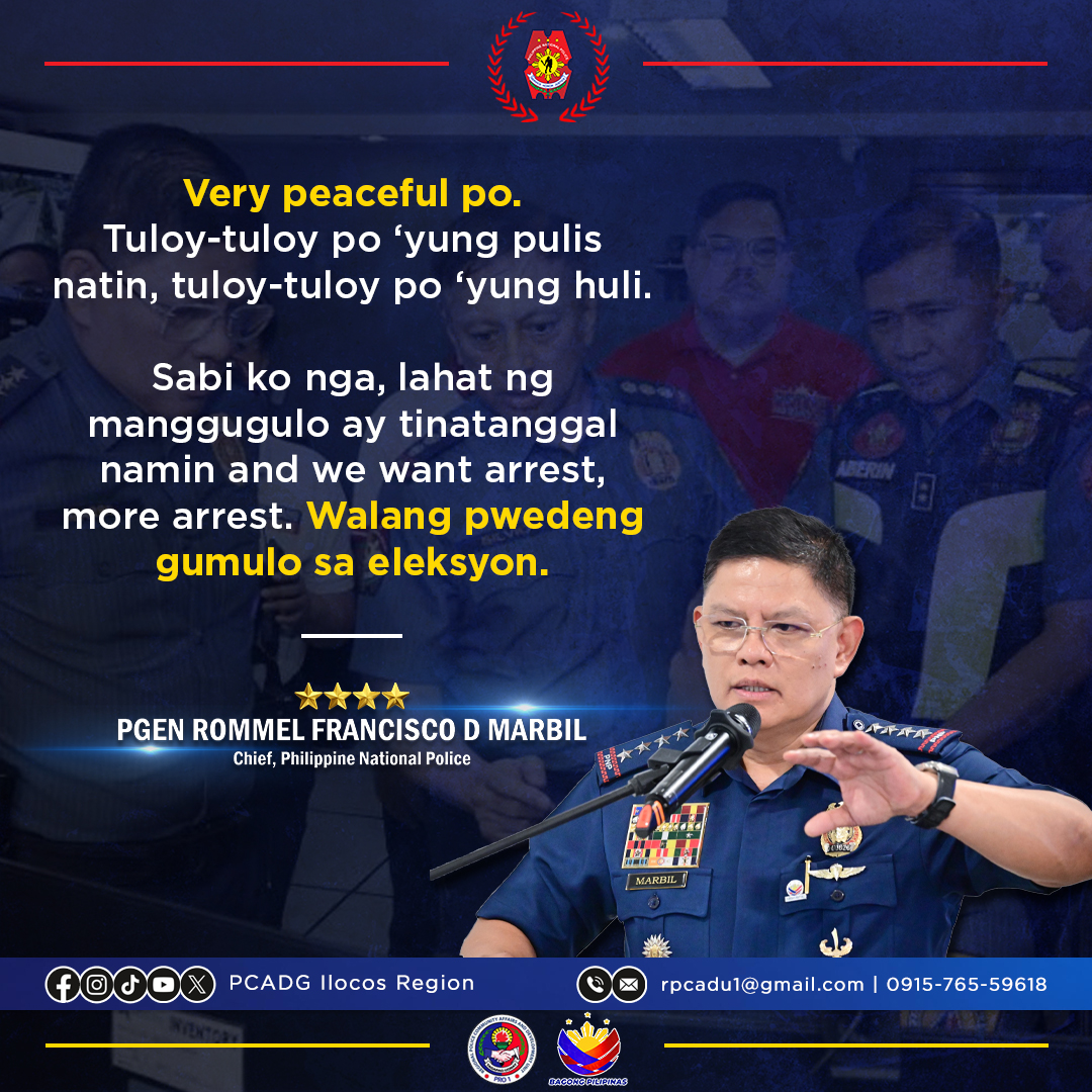 PCADG - Ibinalita ng Philippine National Police (PNP) na nananatiling ...