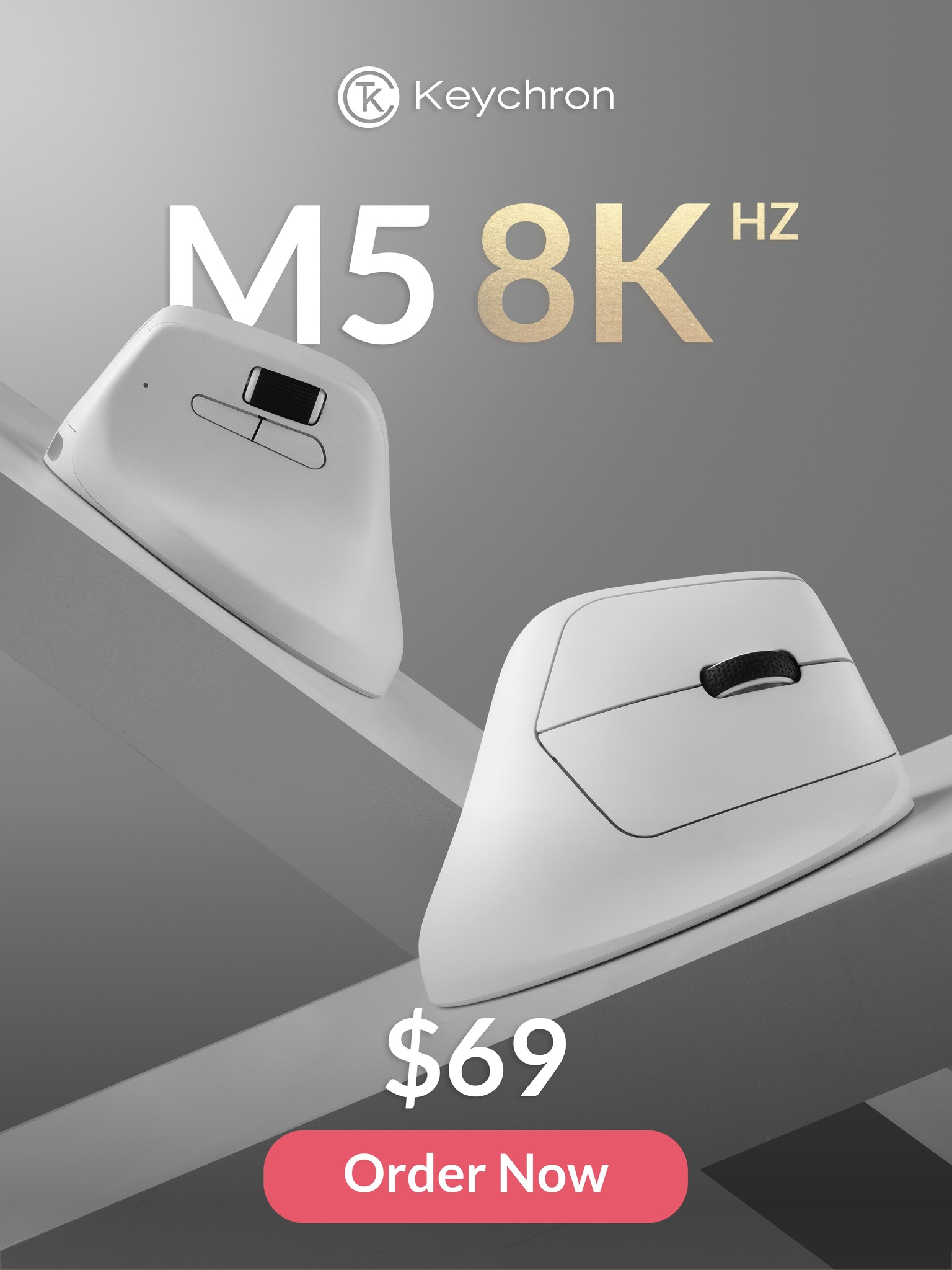 Keychron - The Keychron M5 8K wireless mouse is now live at $69 ...