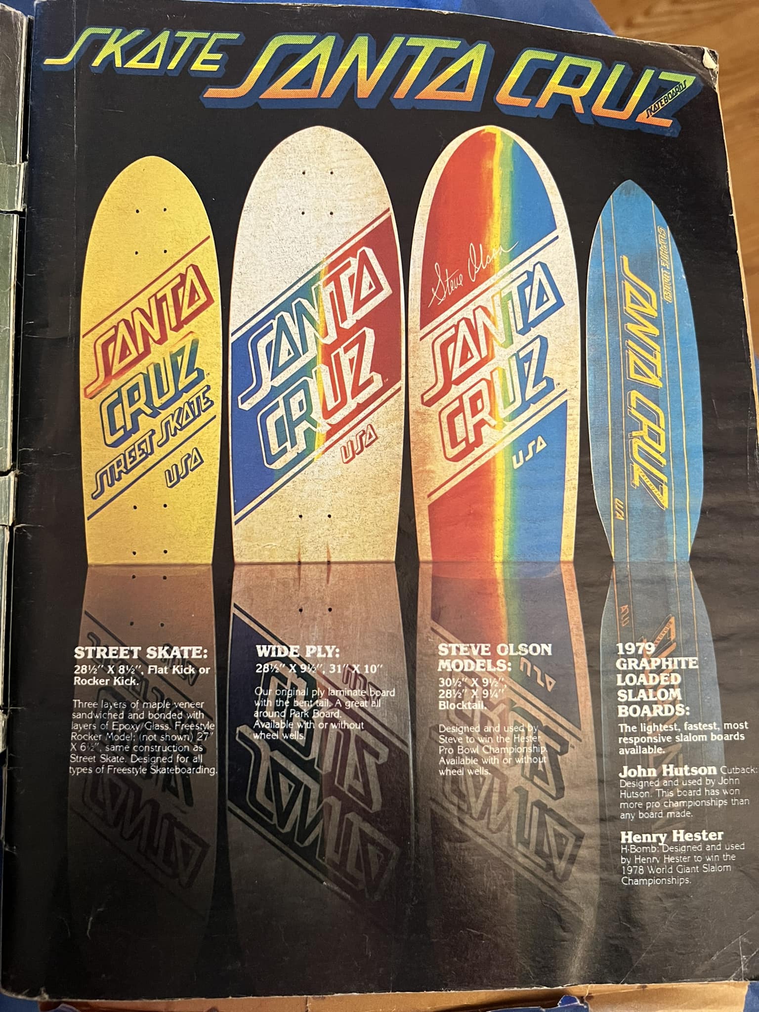 Santa Cruz ad from Skateboarder 1980