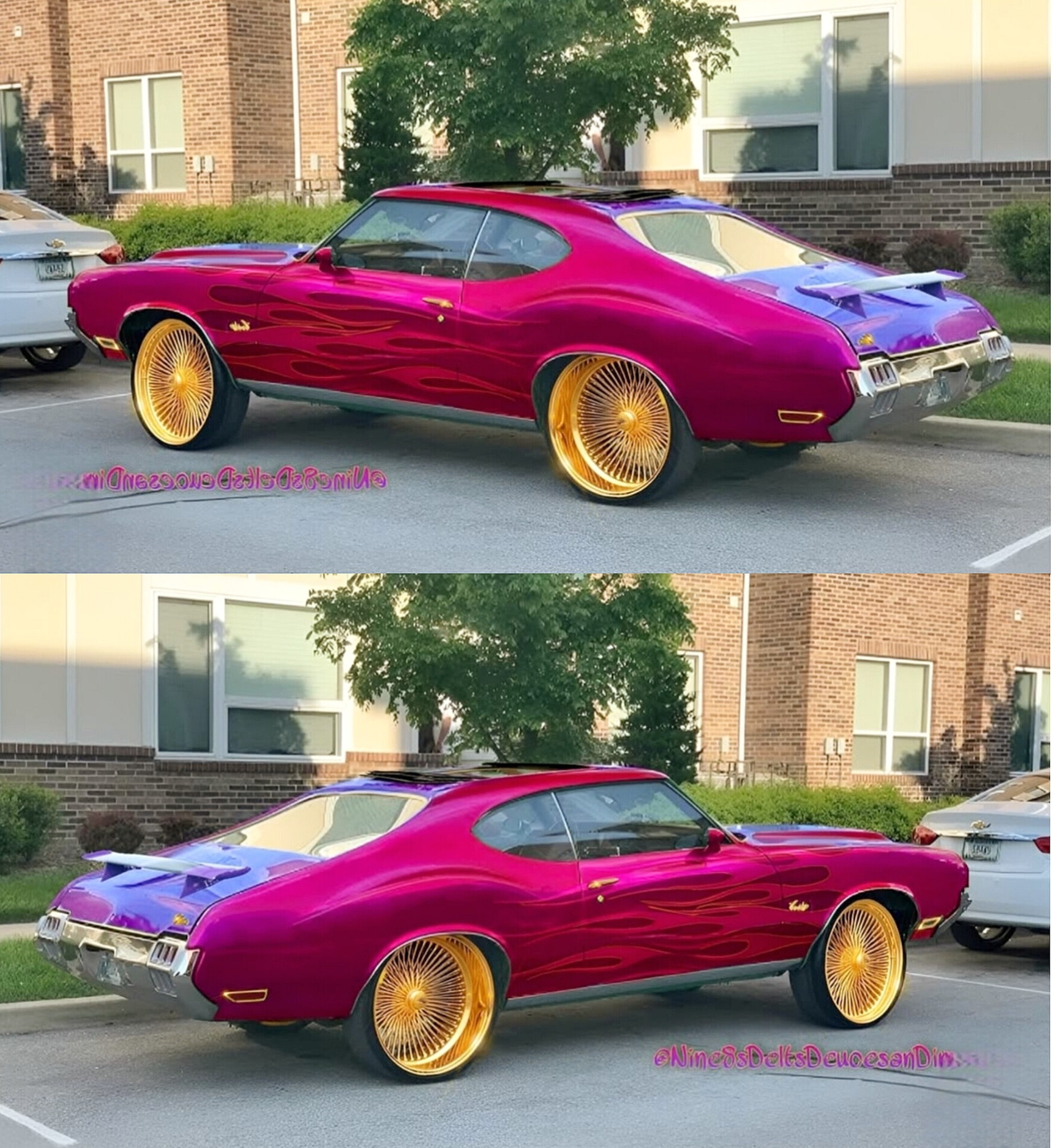 Super clean cutlass supreme on 24 inch gold daytons