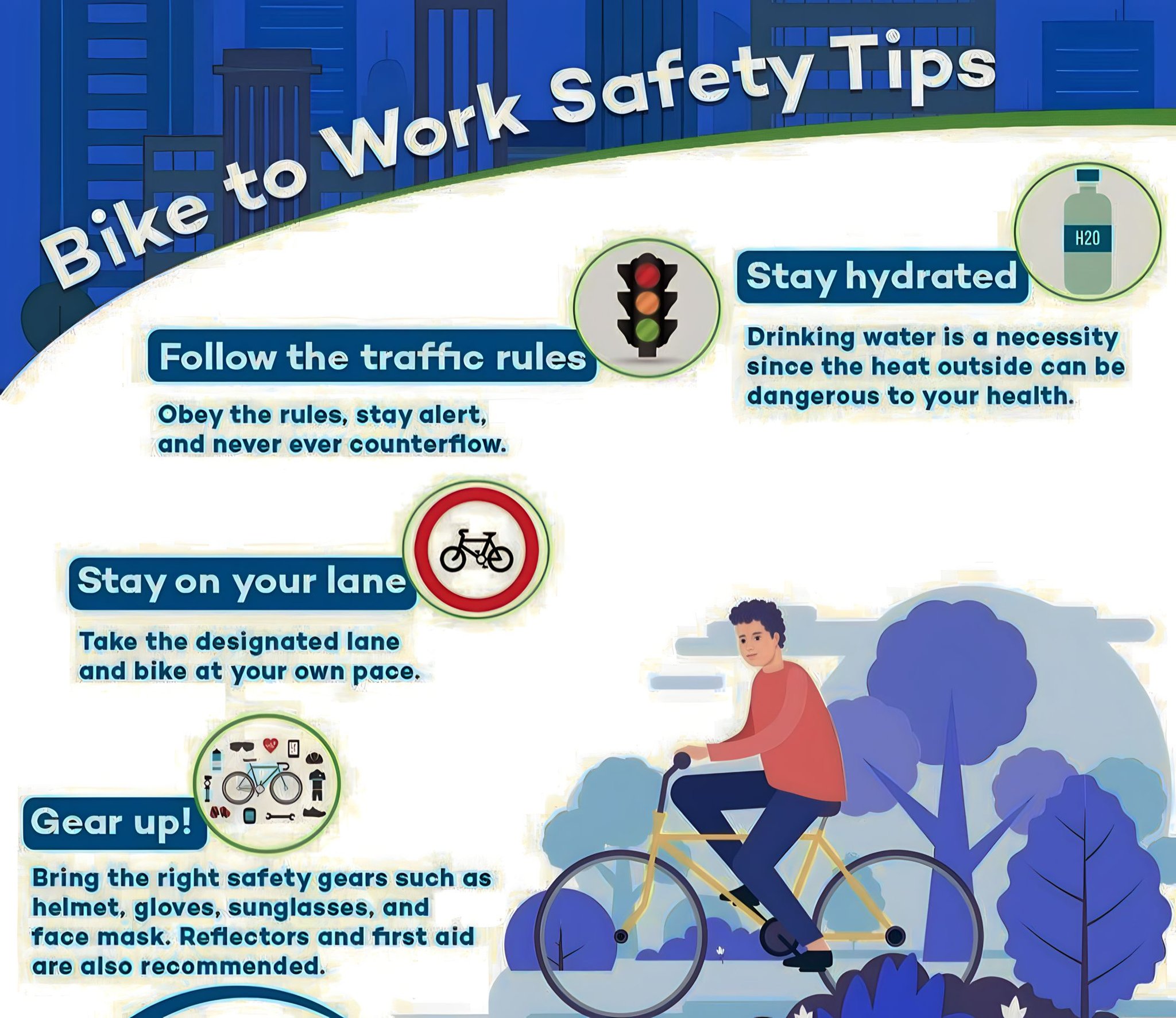 Bike to work safety tips for commuters