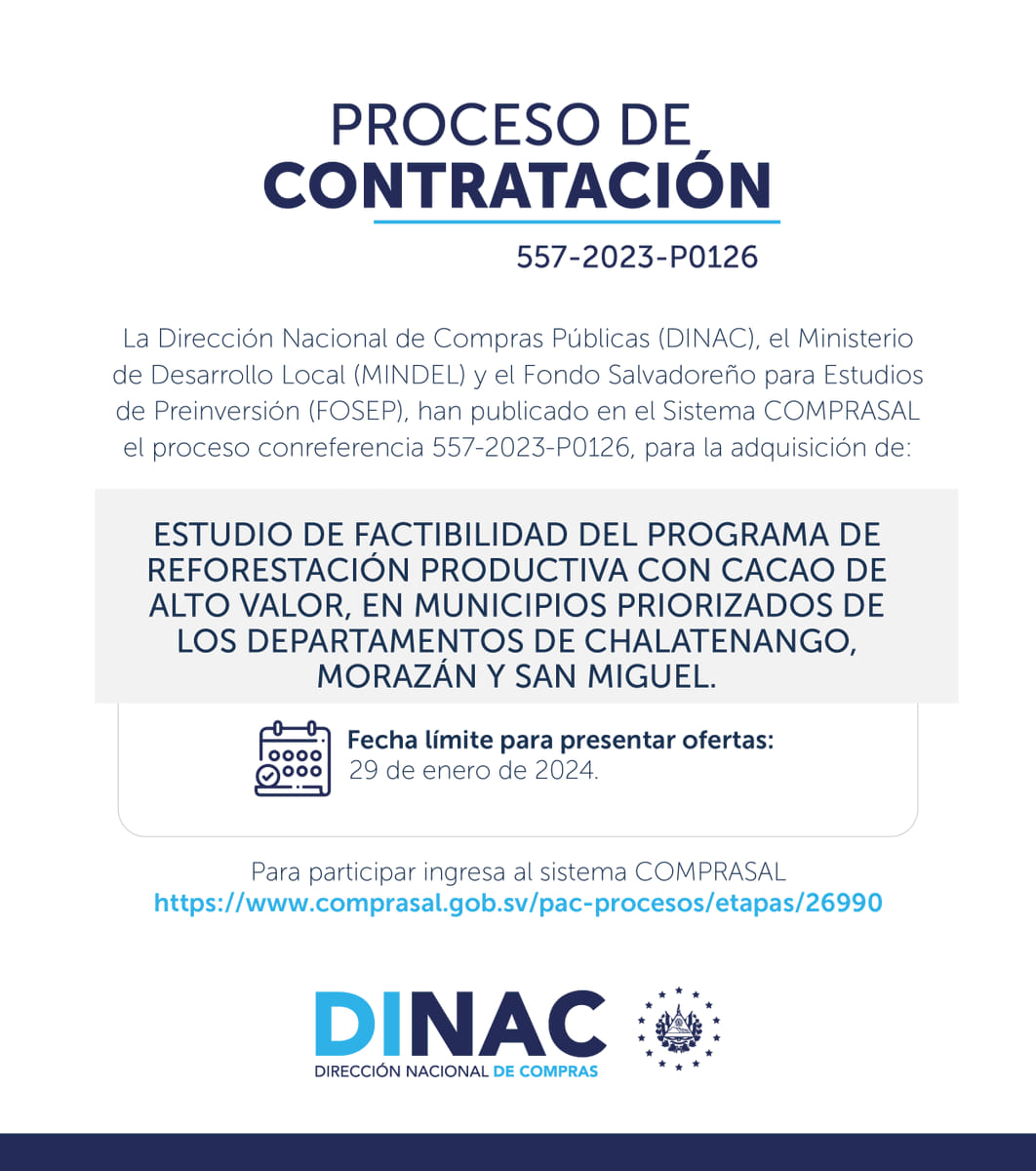 En... - Fondo Salvadoreño para Estudios de Preinversión | Facebook