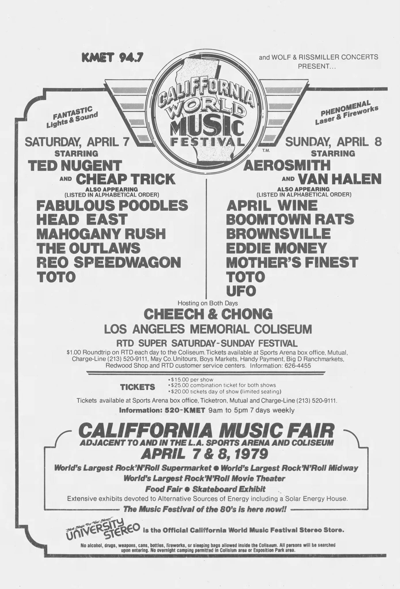 California World Music Festival - Apr 7 1979**