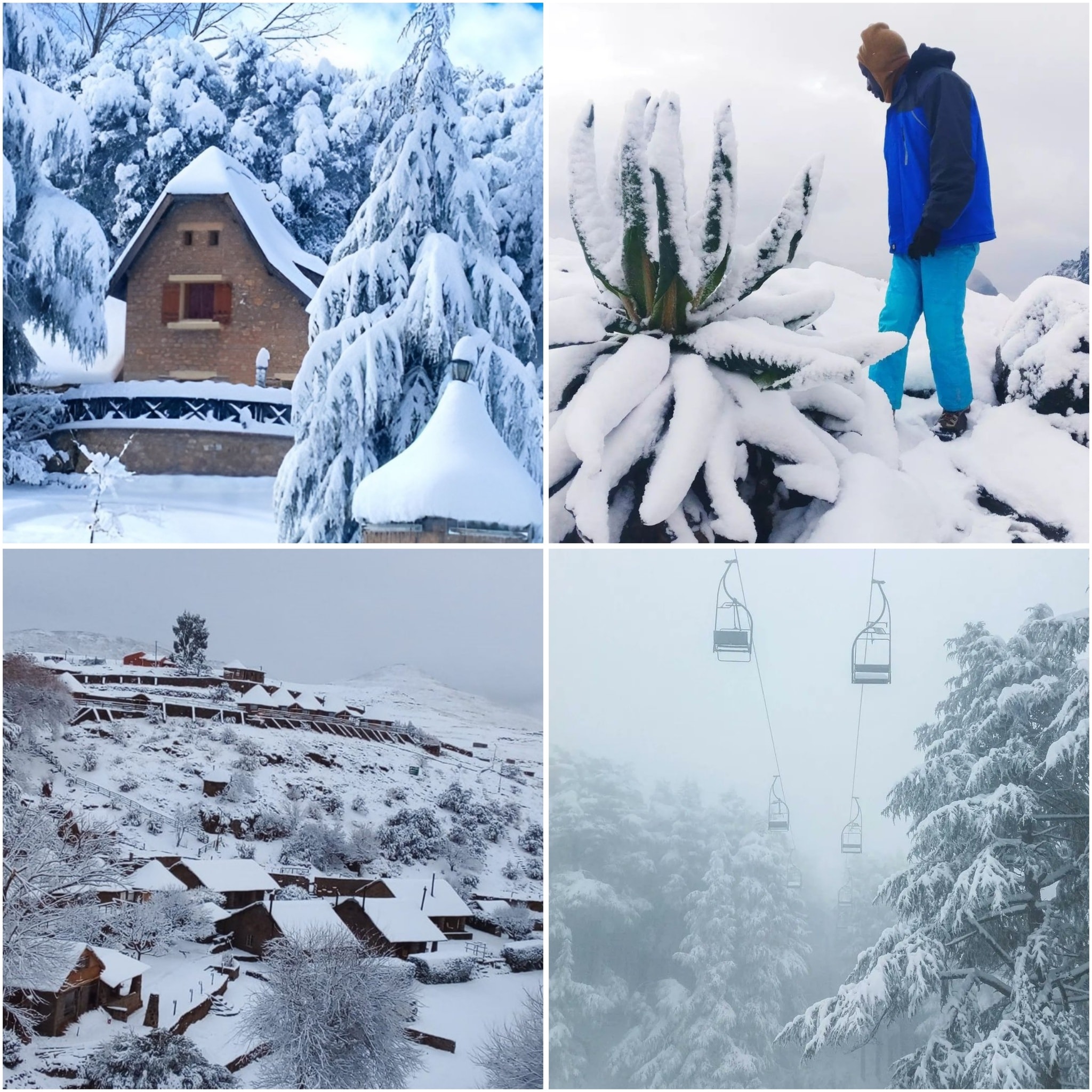 𝐁𝐋𝐀𝐂𝐊𝐒 𝐑𝐄𝐆𝐈𝐎𝐍 - It snows in Lesotho, DR Congo, Morocco, South Africa ...