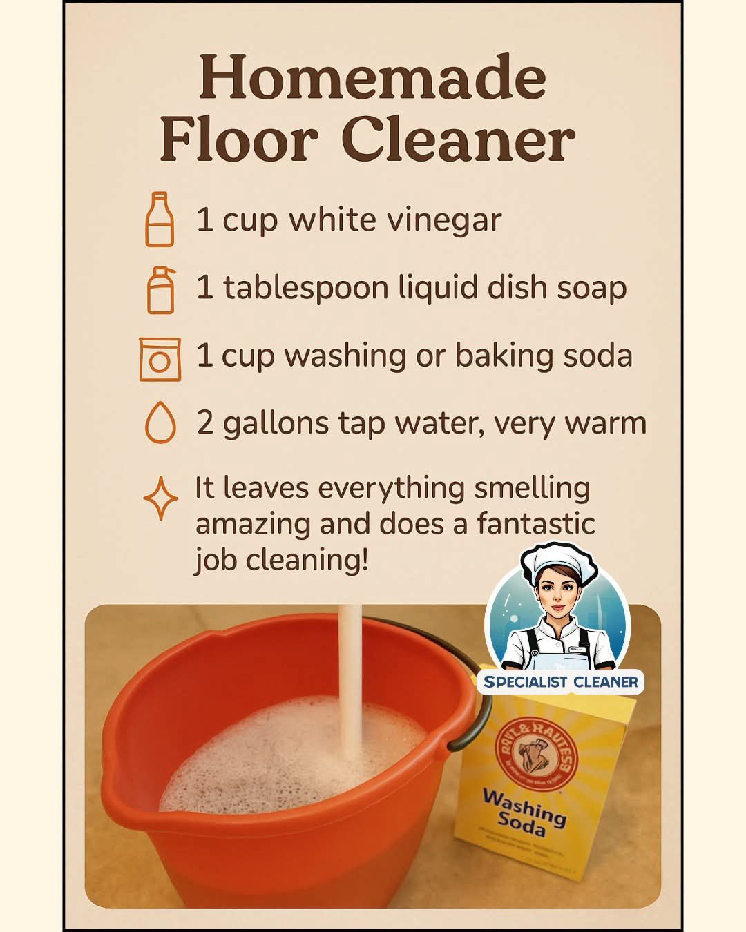 Specialist - Homemade Floor Cleaner Simple ingredients that make your ...