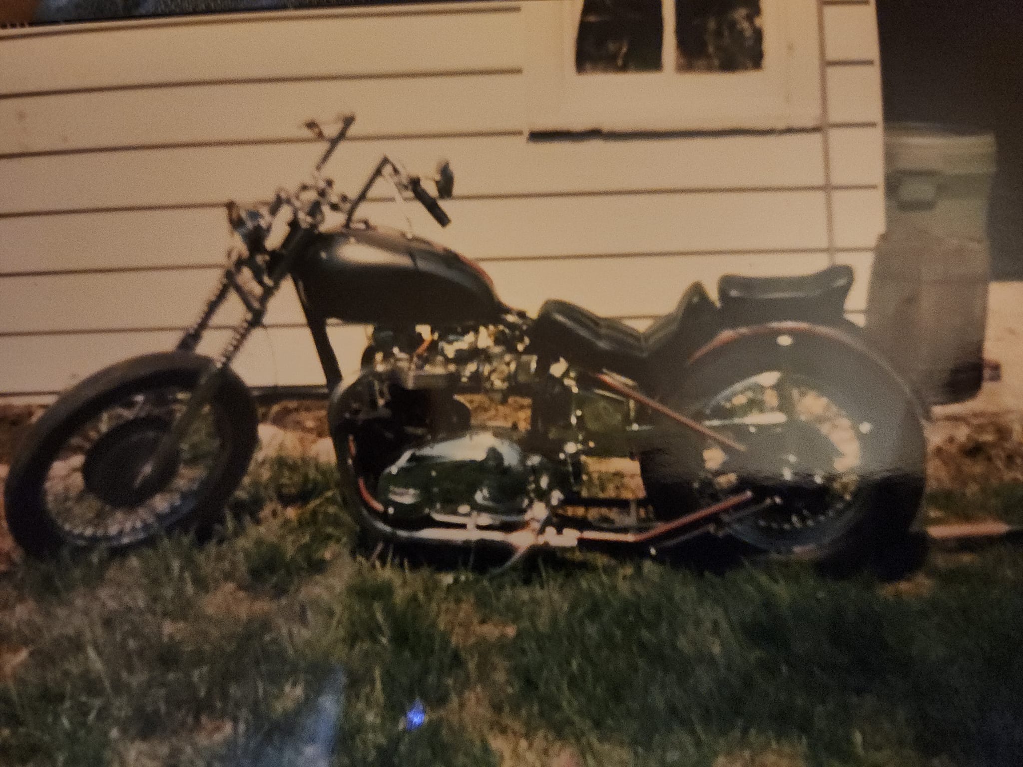 My first Chopper build -71,Triumph 650cc BSA frame,again -76