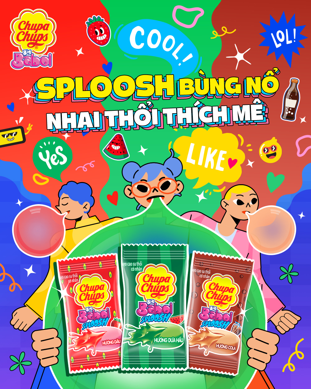 Chupa Chups - Big Babol Sploosh NHÂN NGON BỪNG VỊ, NHAI... | Facebook