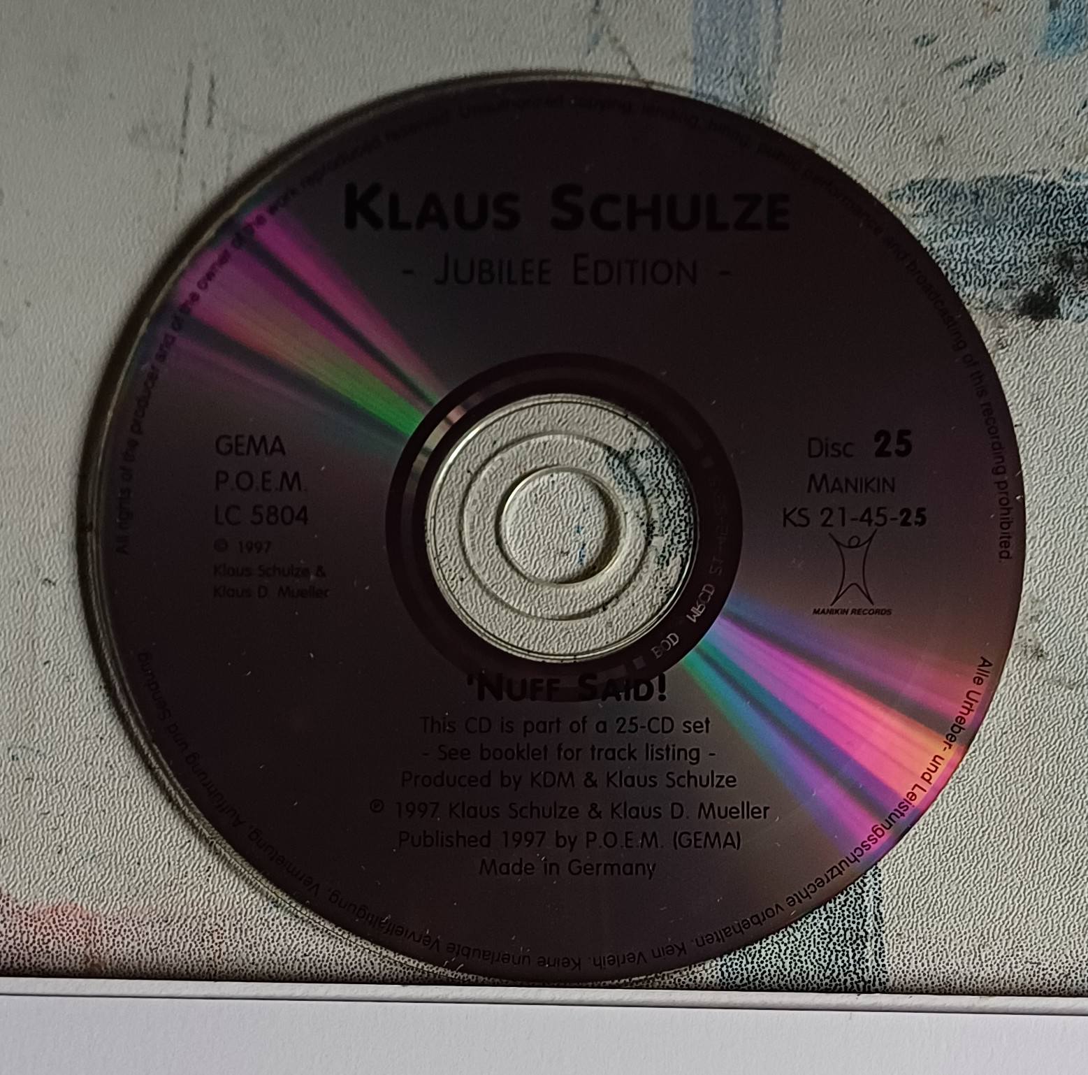 Klaus Schulze's The Ultimate Edition 50 CD box set