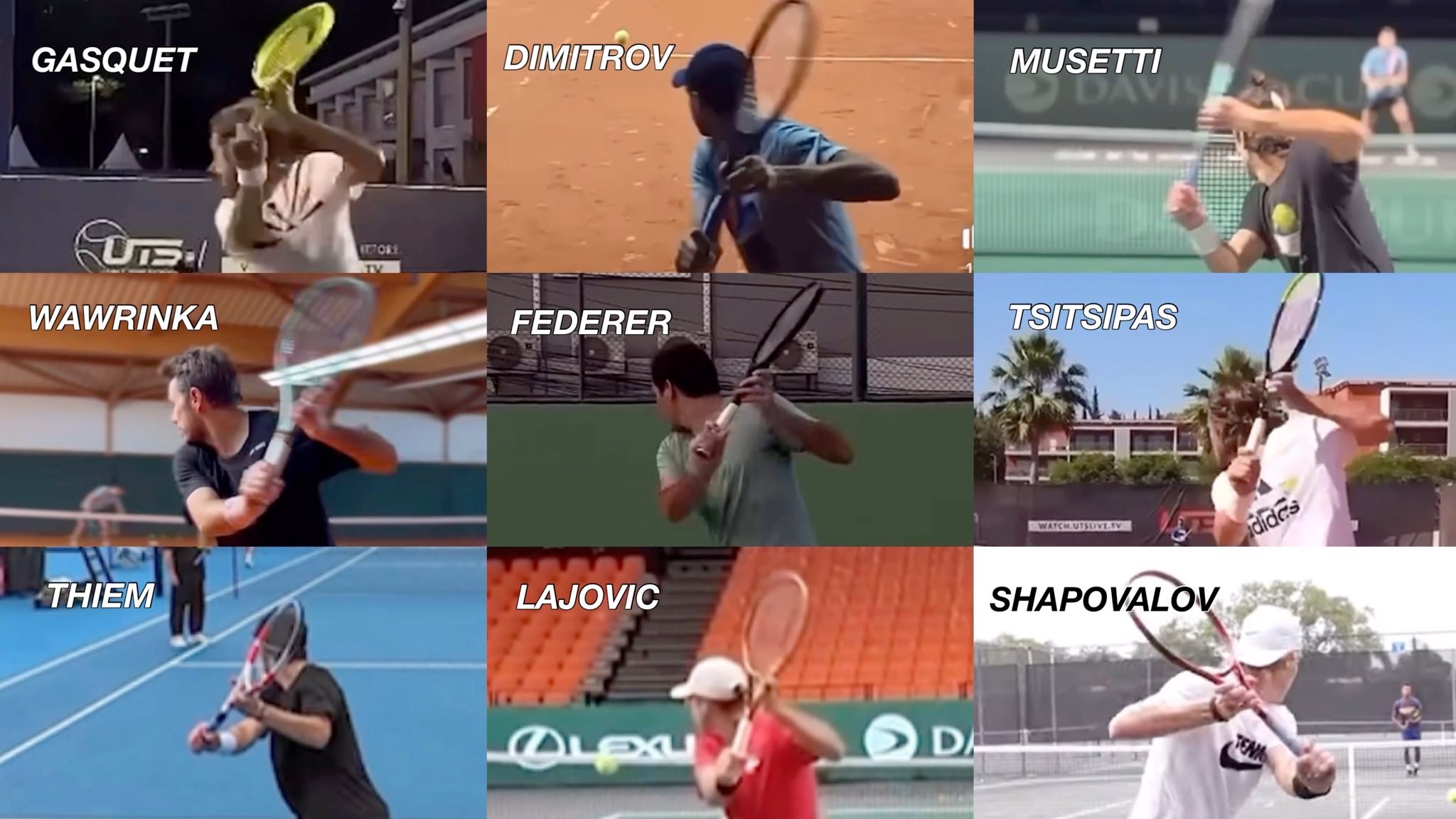 In my opinion, these are the five greatest one handed backhands 