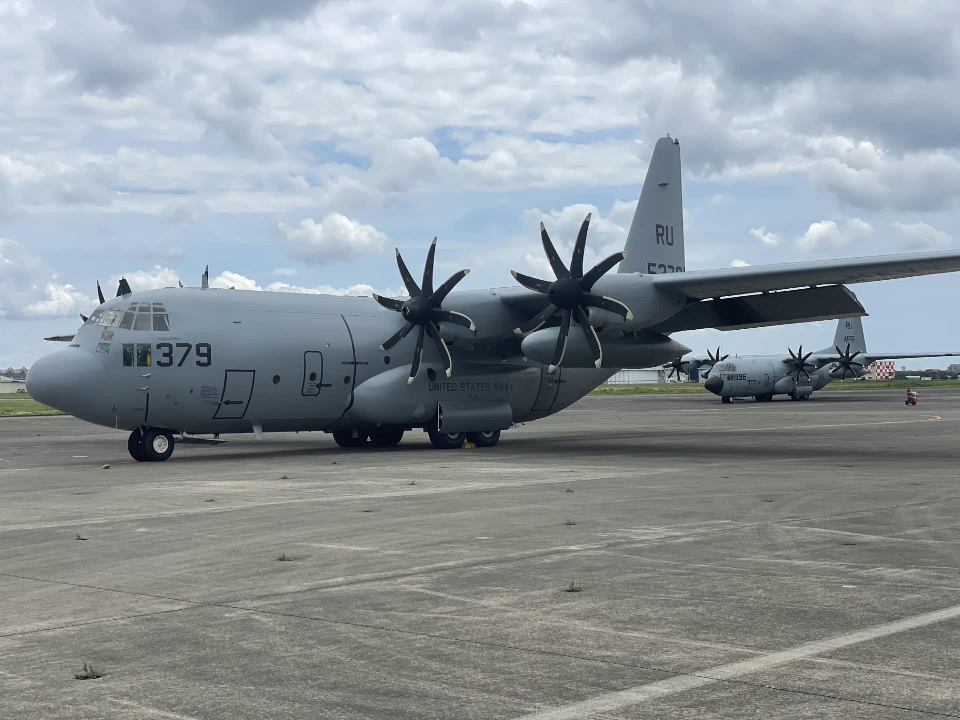 VR-55 aircraft on deck at Naval Air Facility Atsugi Japan