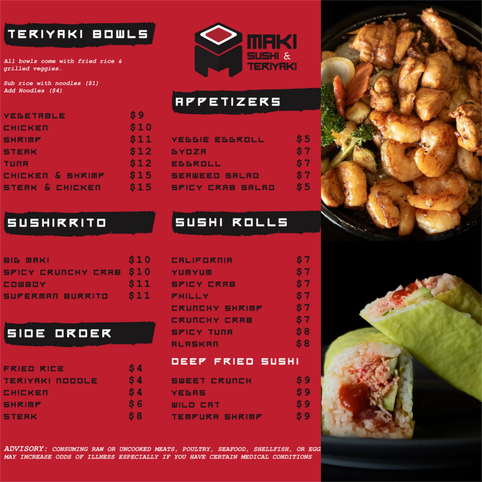 MAKI sushi & teriyaki added a new - MAKI sushi & teriyaki