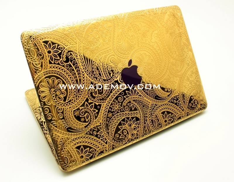 Computer Choppers - Recently finished 24kt Gold plated Macbook Pro ...