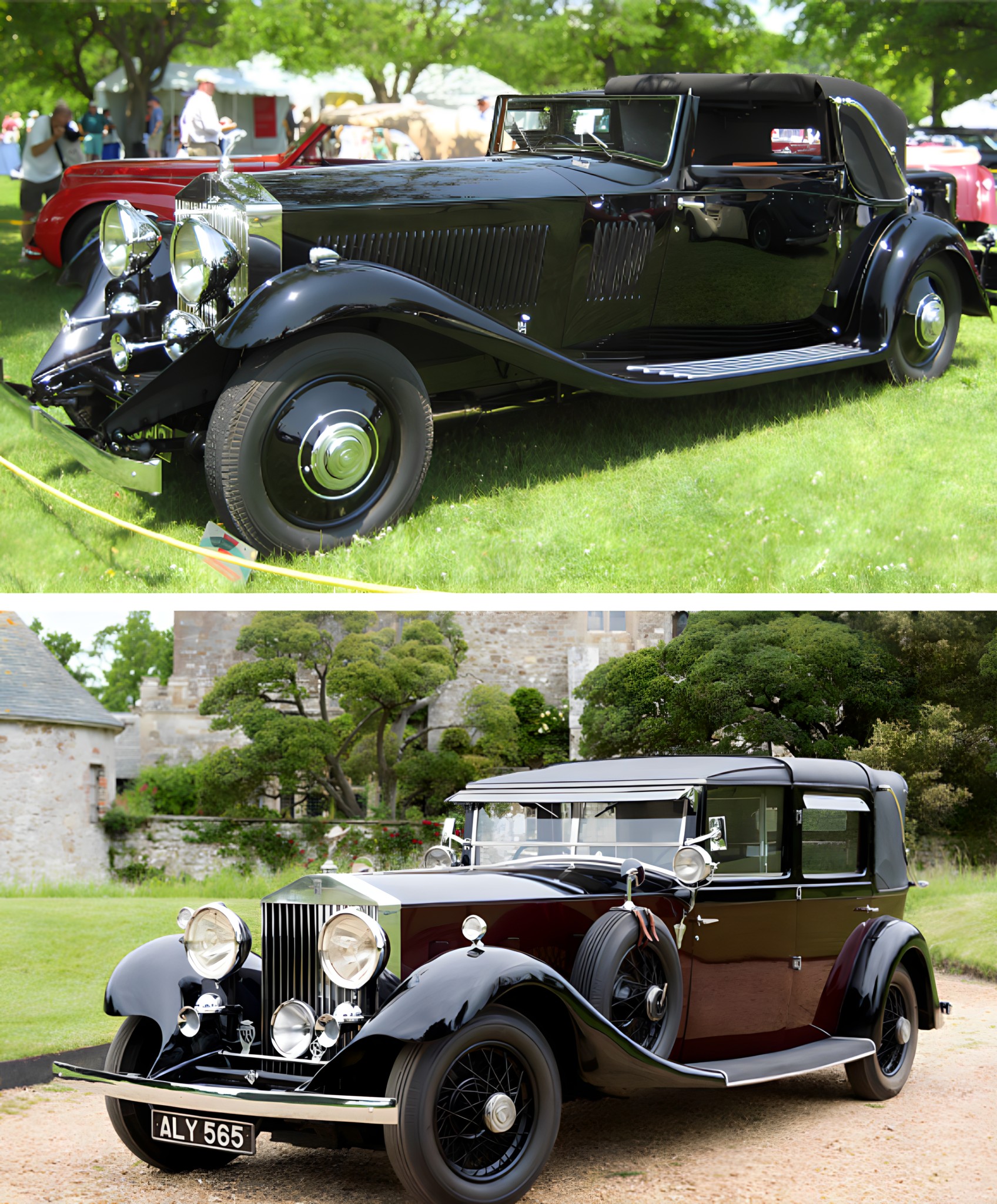 Completed 1931 Rolls Royce Phantom II model kit