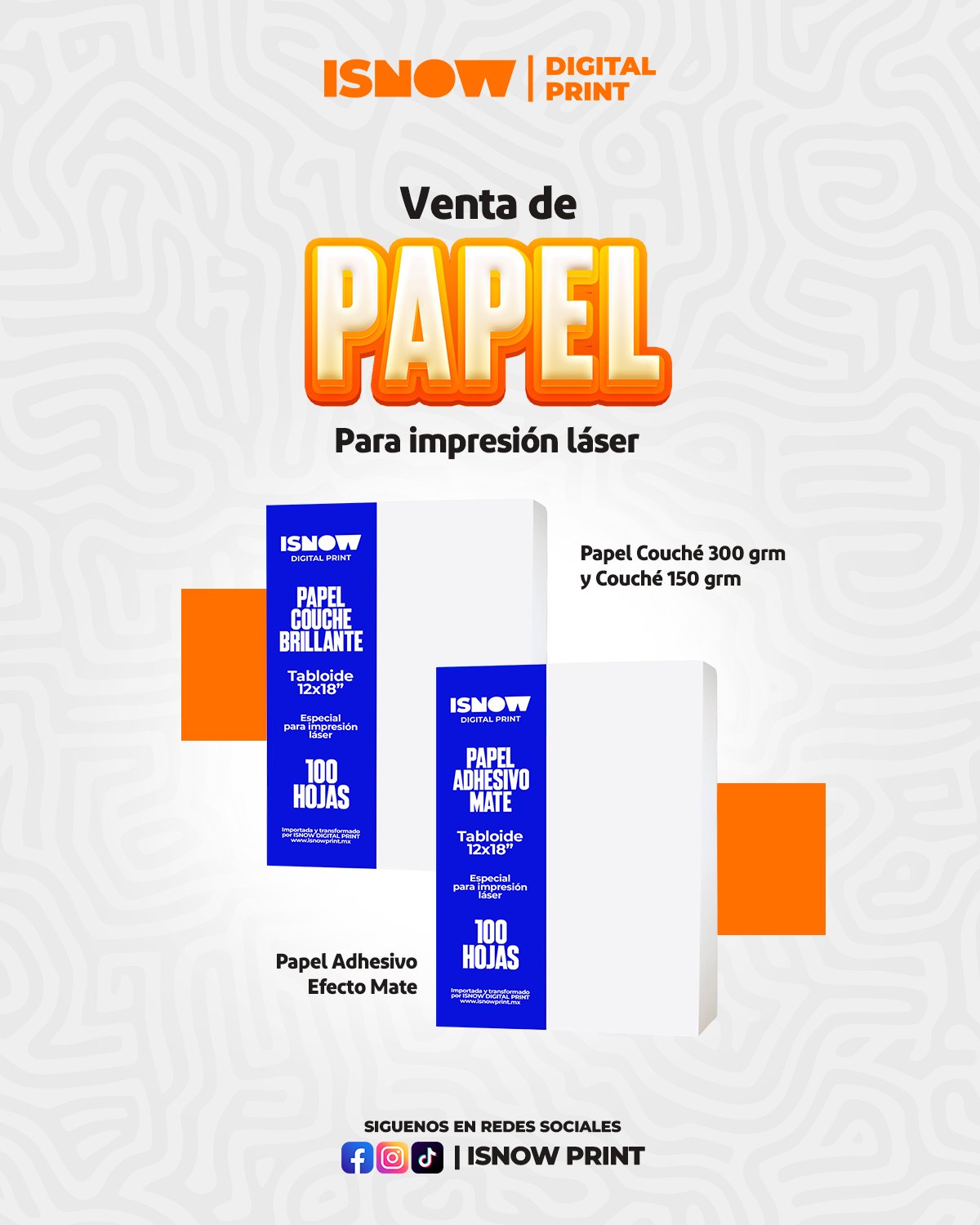 ISNOW - Ahora en ISNOW Print puedes conseguir papel couche 150 y 300 ...