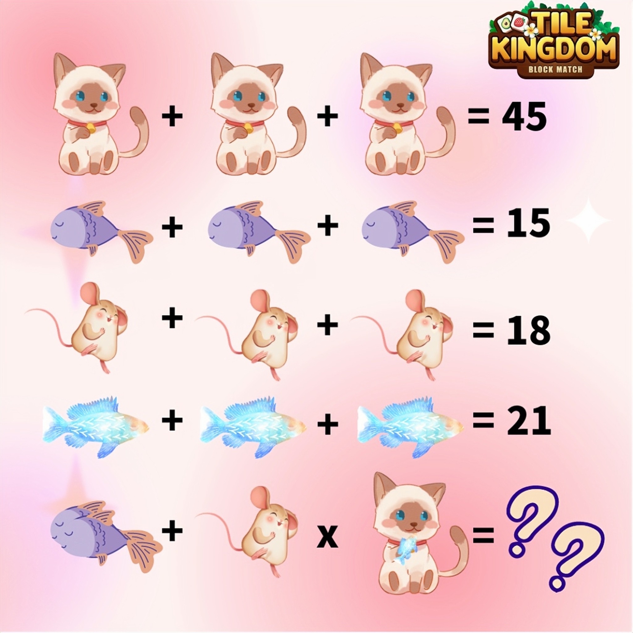 TileKingdom - 🐱 Meow, everyone! It's time for some math... | Facebook