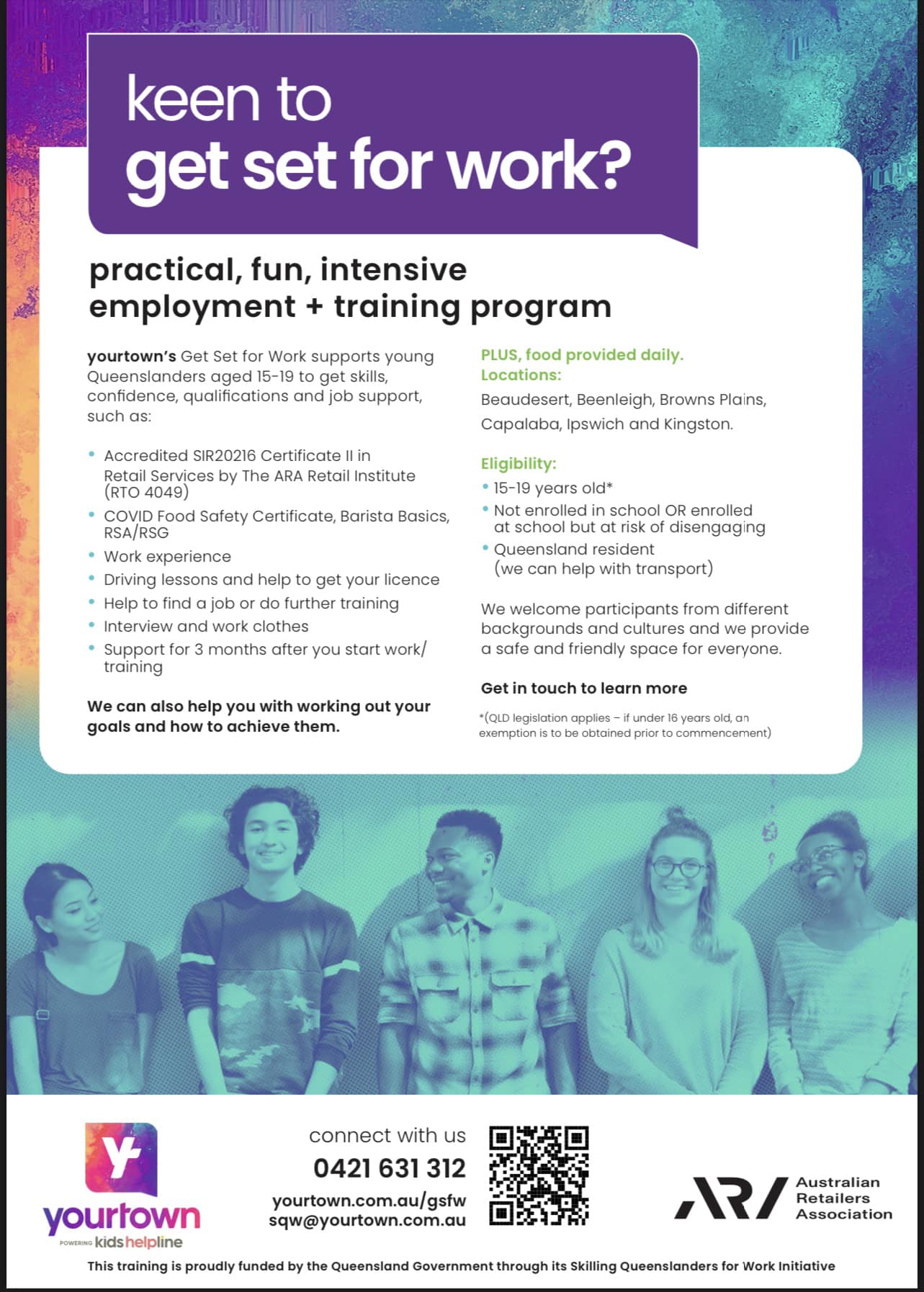 Yourtown - Get Set For Work program starting on Nov 20th (Just in time ...