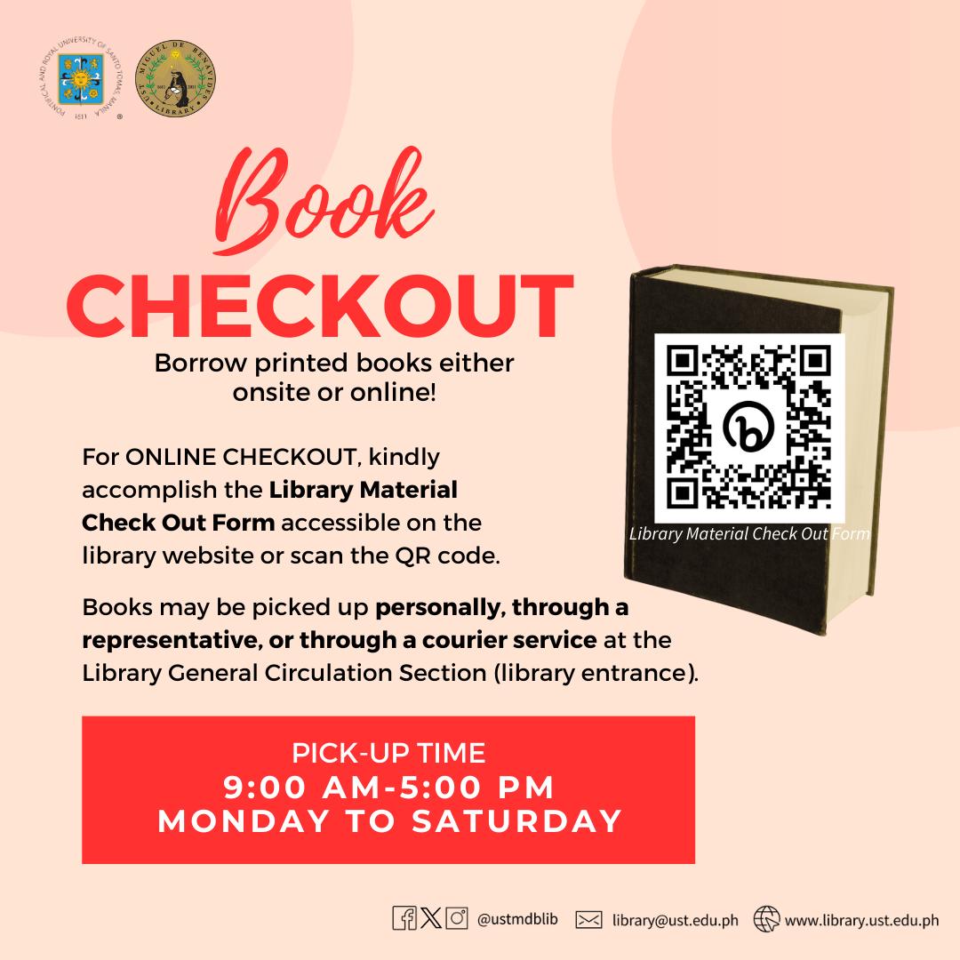 Do you wish to check out... - UST Miguel de Benavides Library | Facebook