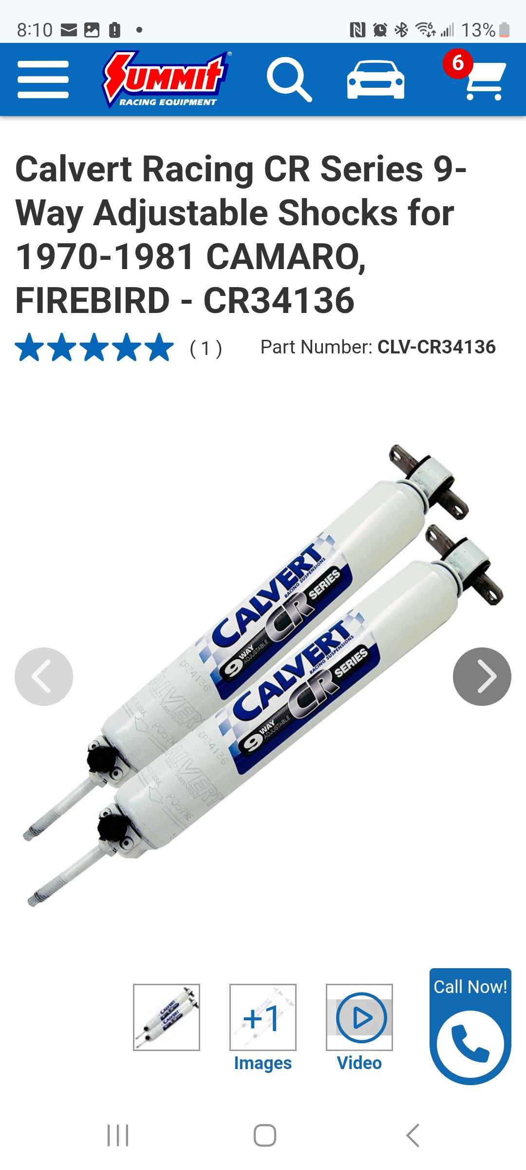 Calvert Racing Rear Shocks - Car Suspension & Steering - Haw River ...