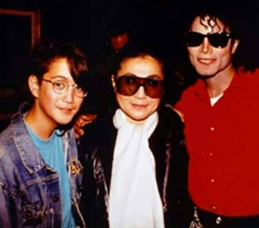 Sean Lennon, Yoho Ono and Michael Jackson.