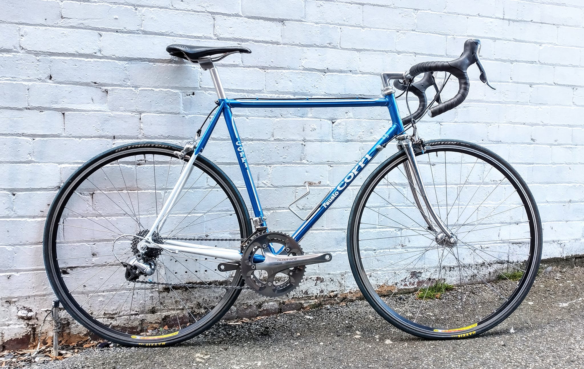 Fausto Coppi, with Dura Ace. Interesting fluted tubing.