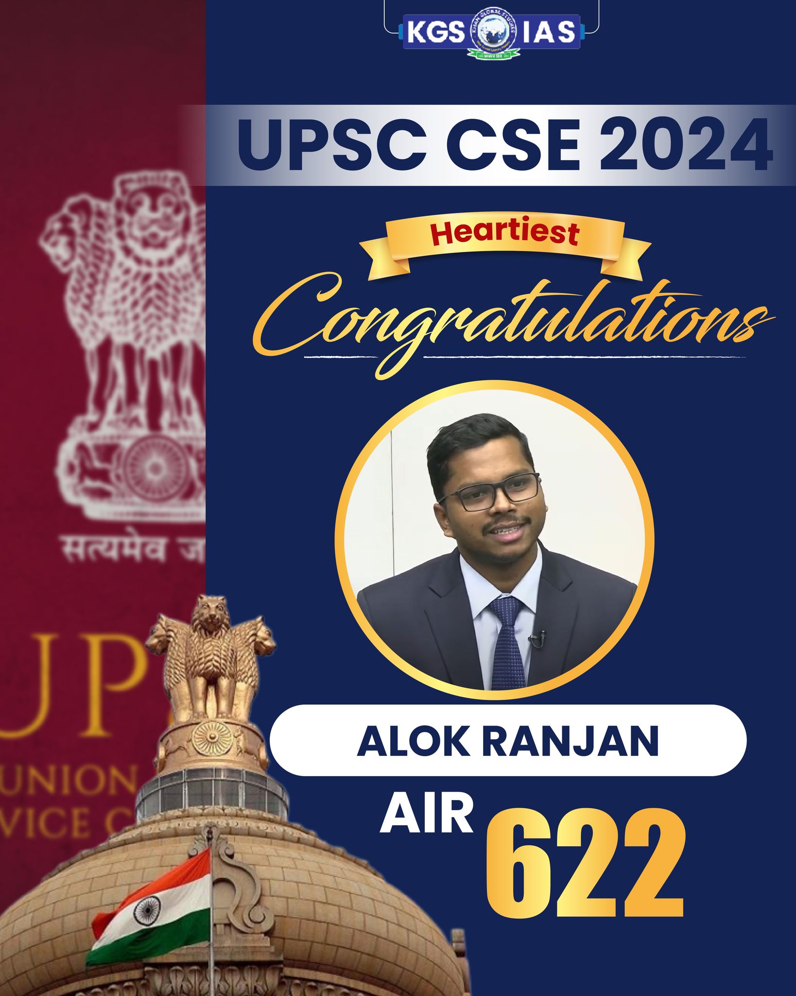 Khan - Congratulations Alok Ranjan for conquering the UPSC CSE 2024 ...
