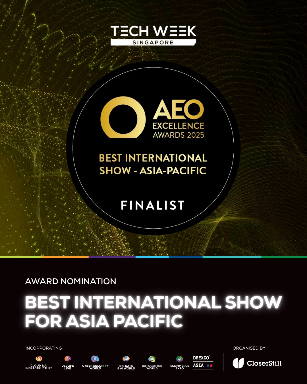 Tech - We’re Finalists! We’re proud to share that Tech Week Singapore ...