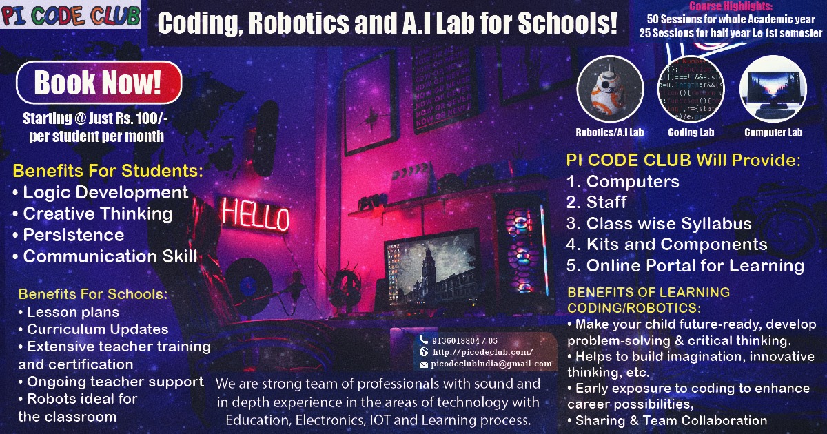Pi Code Club - 🚀 Unlock the World of Coding, Robotics, and... | Facebook