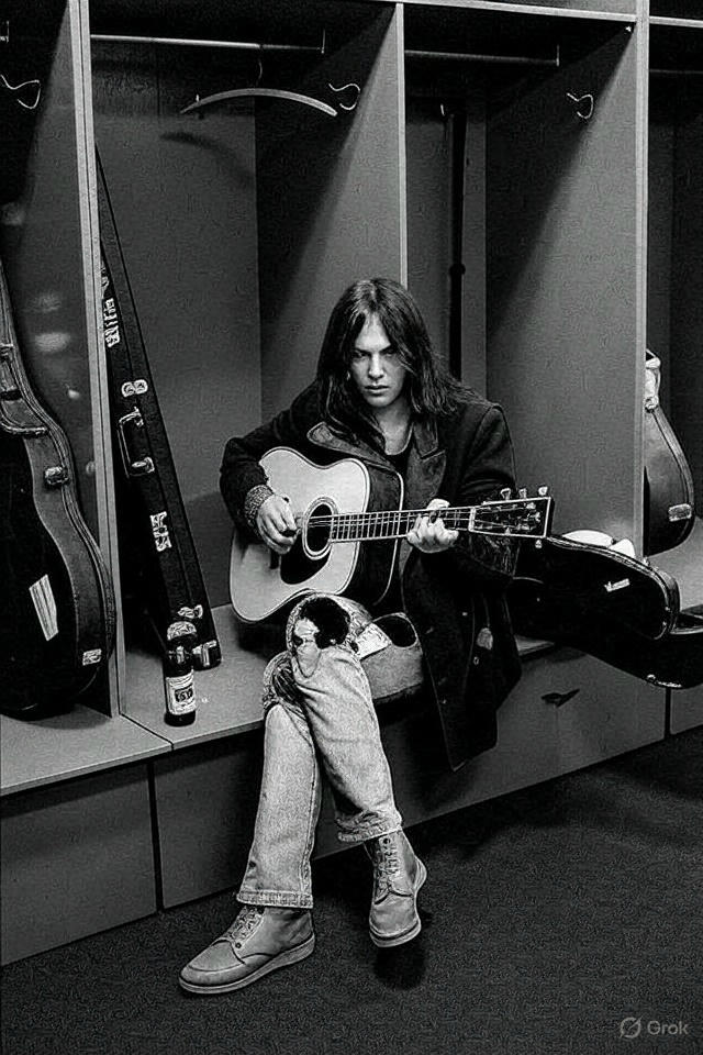 Neil Young's 1973 Detroit concert photo