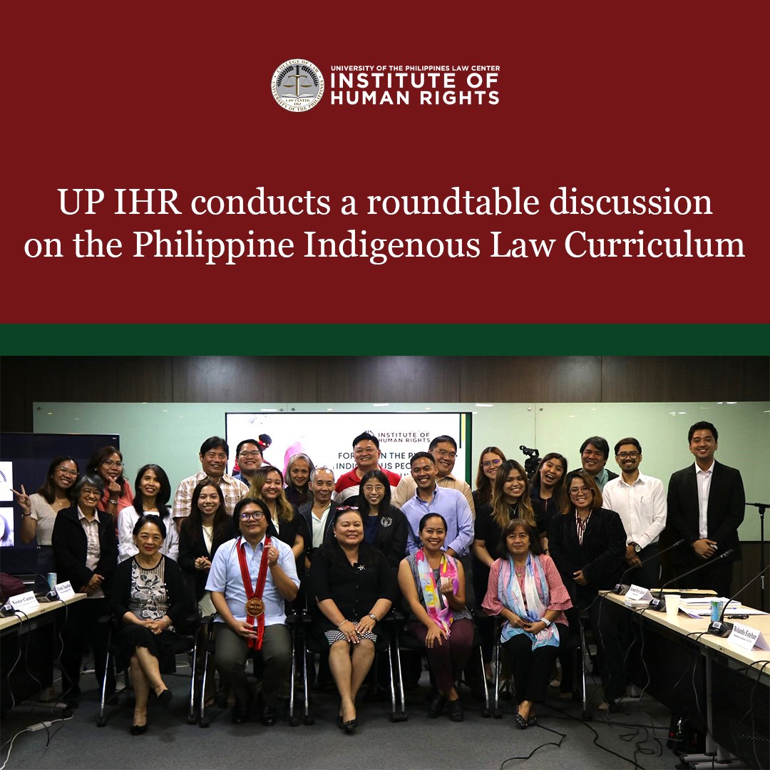 University - UP IHR conducts a roundtable discussion (RTD) on the ...