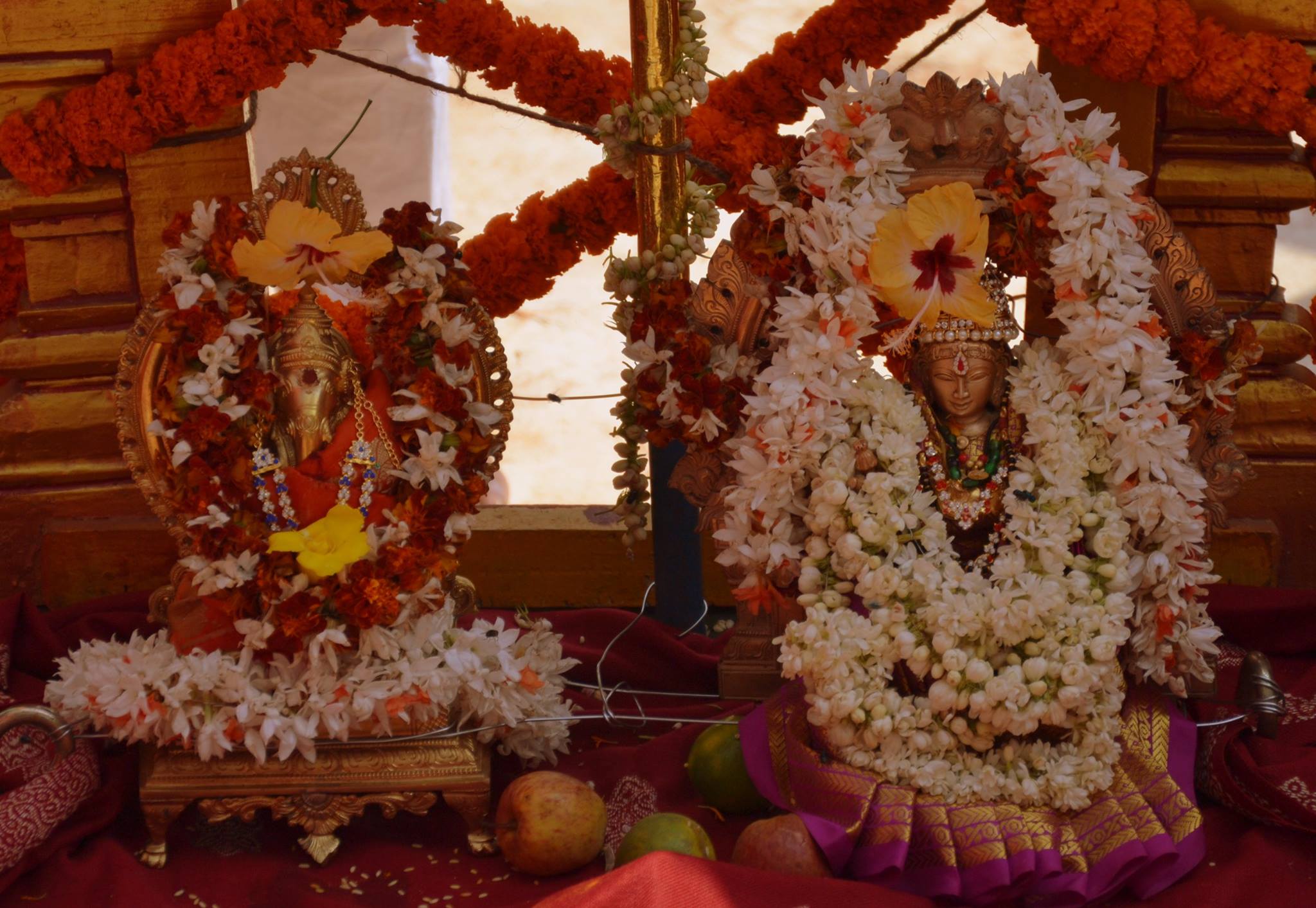 Devipuram - The Pallaki Seva was offered to the Utsava...