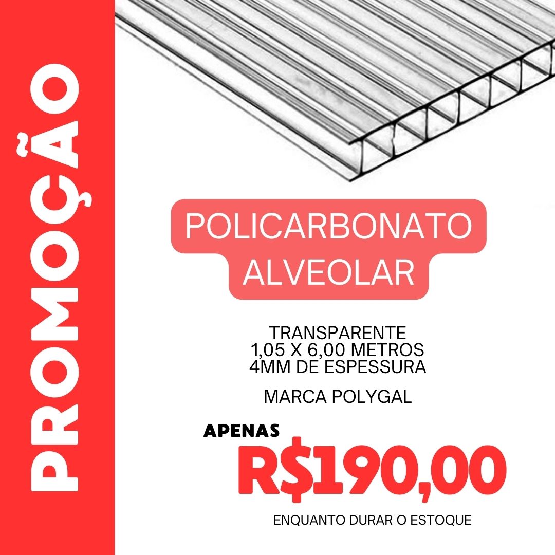 : 📢📢 PROMOÇÃO - PROMOÇÃO -... - Chapa de Policarbonato