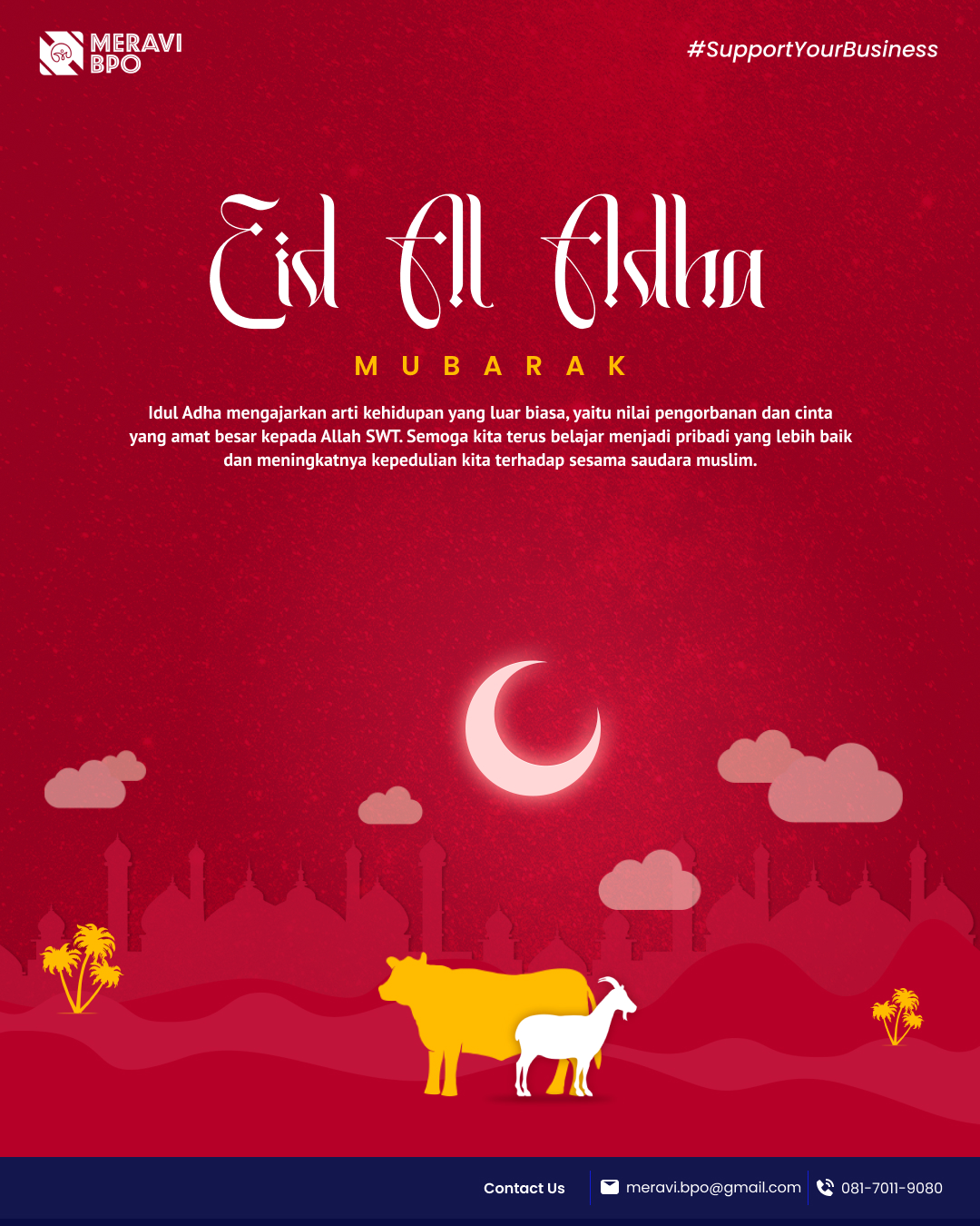 Meravi BPO - Selamat Hari Raya Idul Adha 1444H Idul Adha...